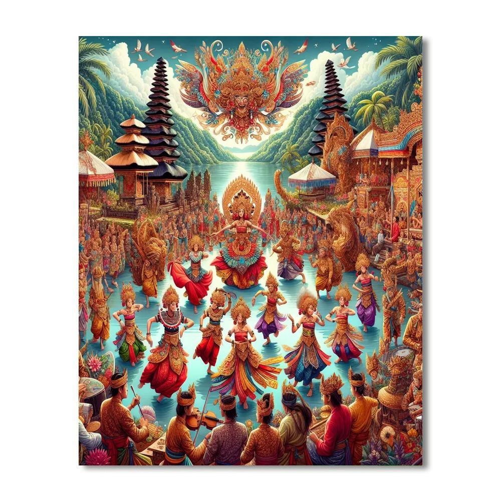 Bali Arts Festival - Bali Paint By Numbers Kits