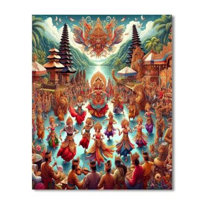 Bali Arts Festival - Bali Paint By Numbers Kits