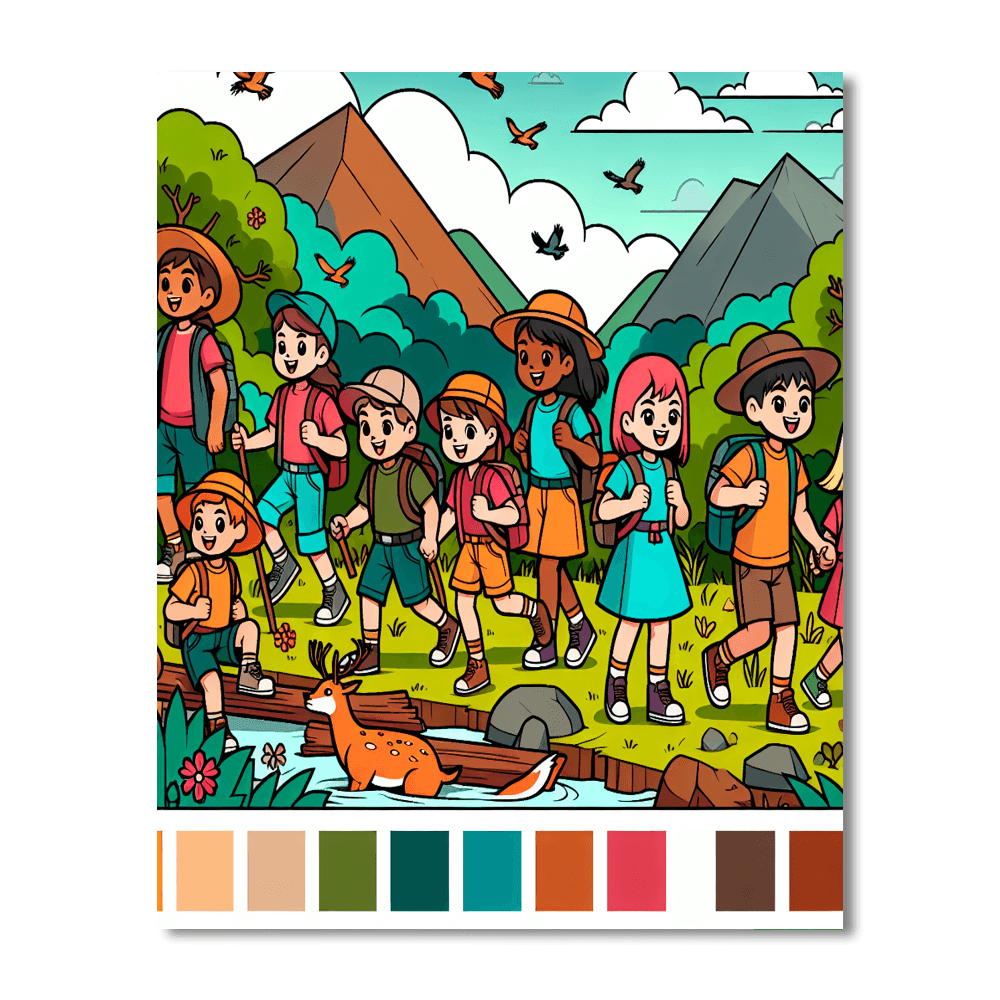 Creative Adventure Squad Number Painting