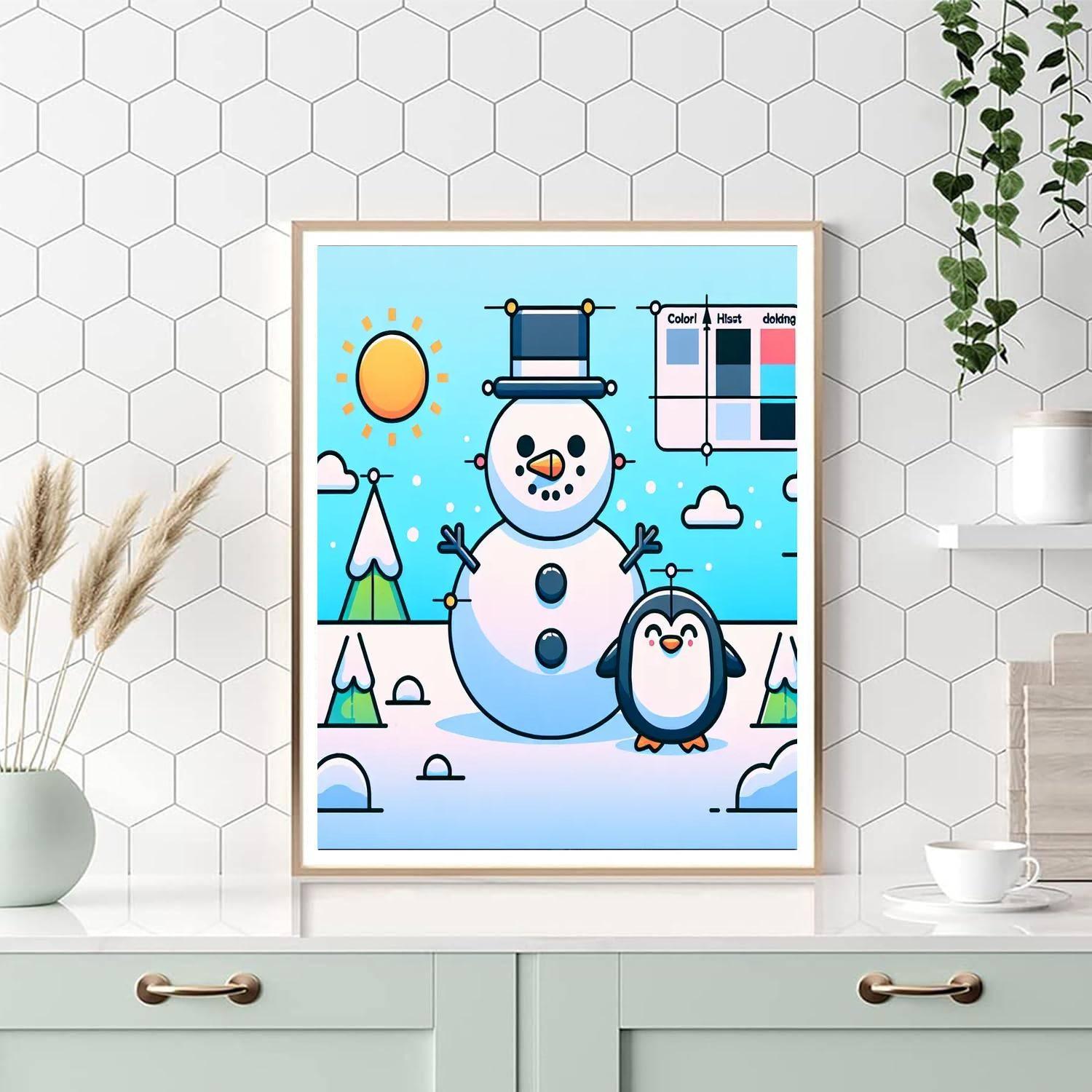 Frosty Winter Escape DIY Paint By Numbers
