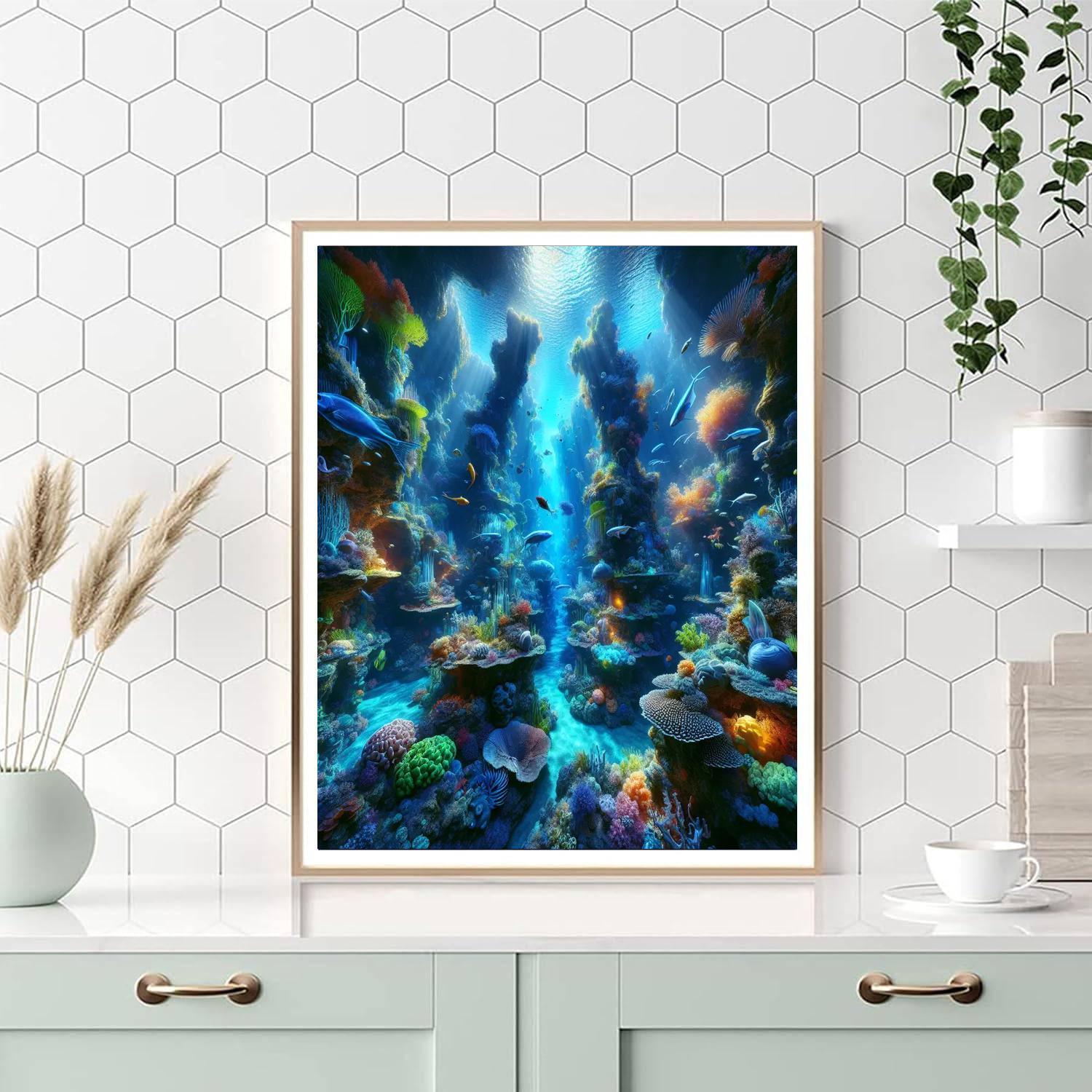 Enigmatic Undersea World Paint By Number