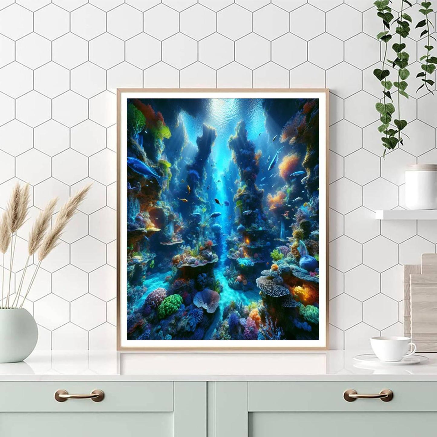 Enigmatic Undersea World Paint By Number