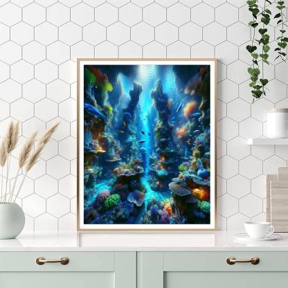 Enigmatic Undersea World Paint By Number