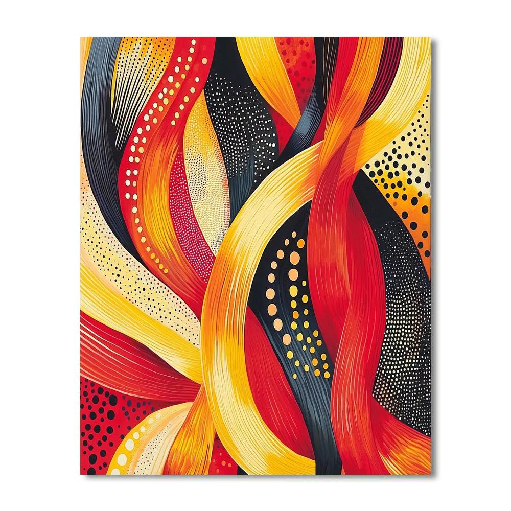 Yayoi Kusama Inspired Endless Connections  DIY Paint By Numbers