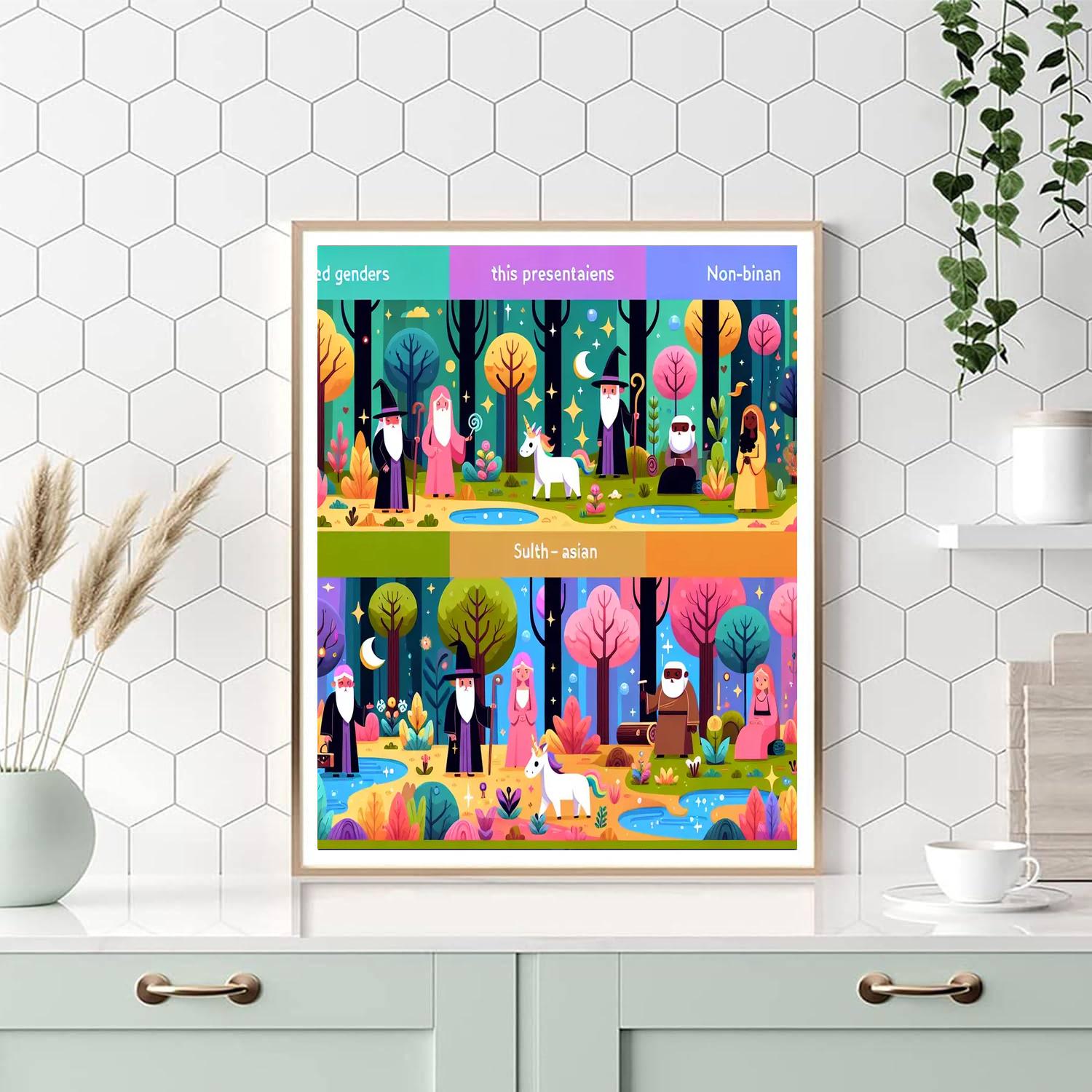 Magical Wizard Forest Paint By Number