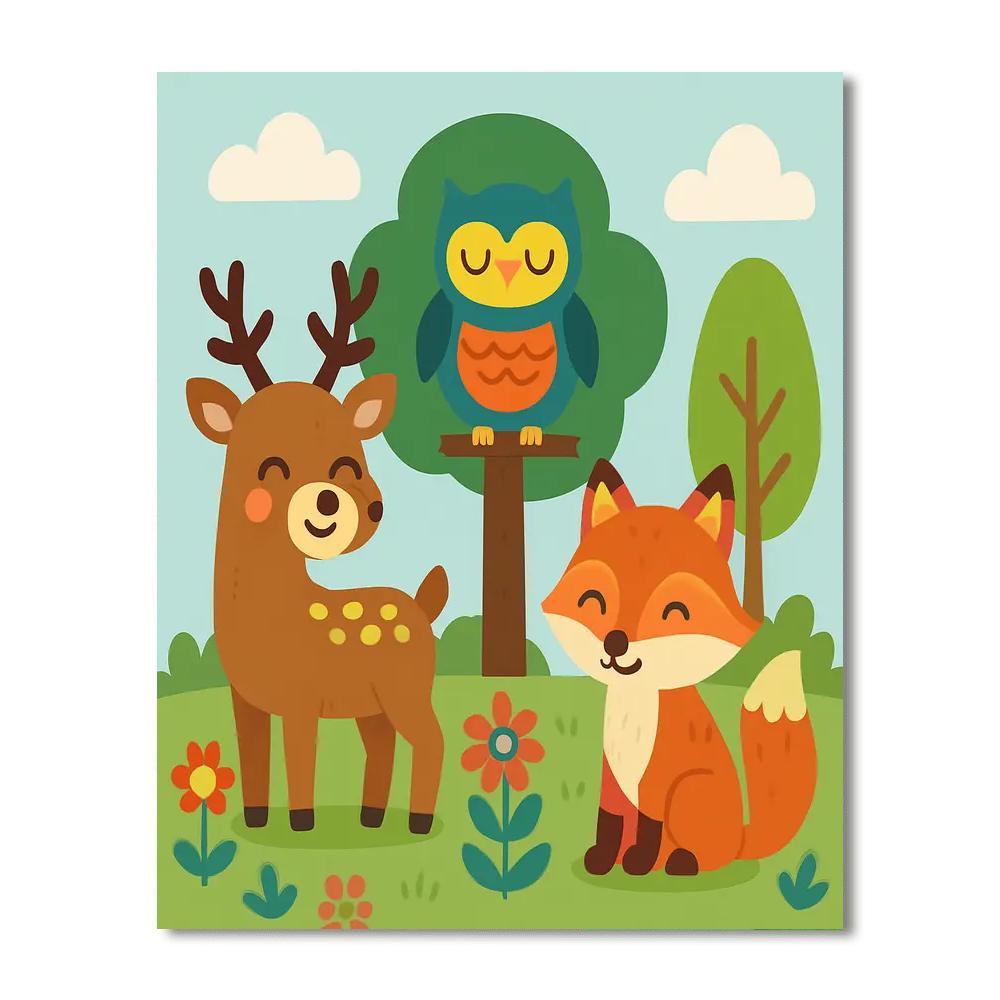 Wonderful Whimsical Wildlife Paint By Numbers Kits