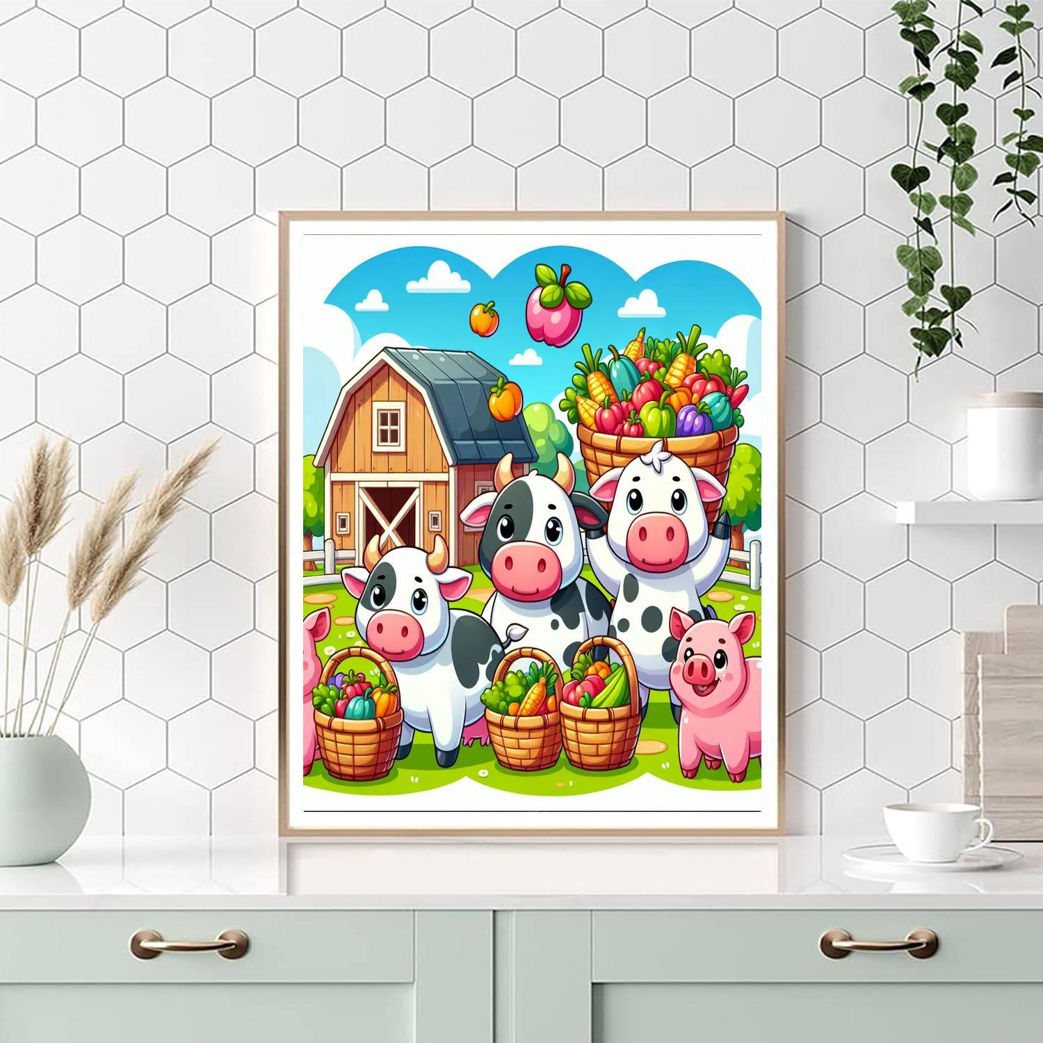 Farm Harvest Festival Paint By Numbers
