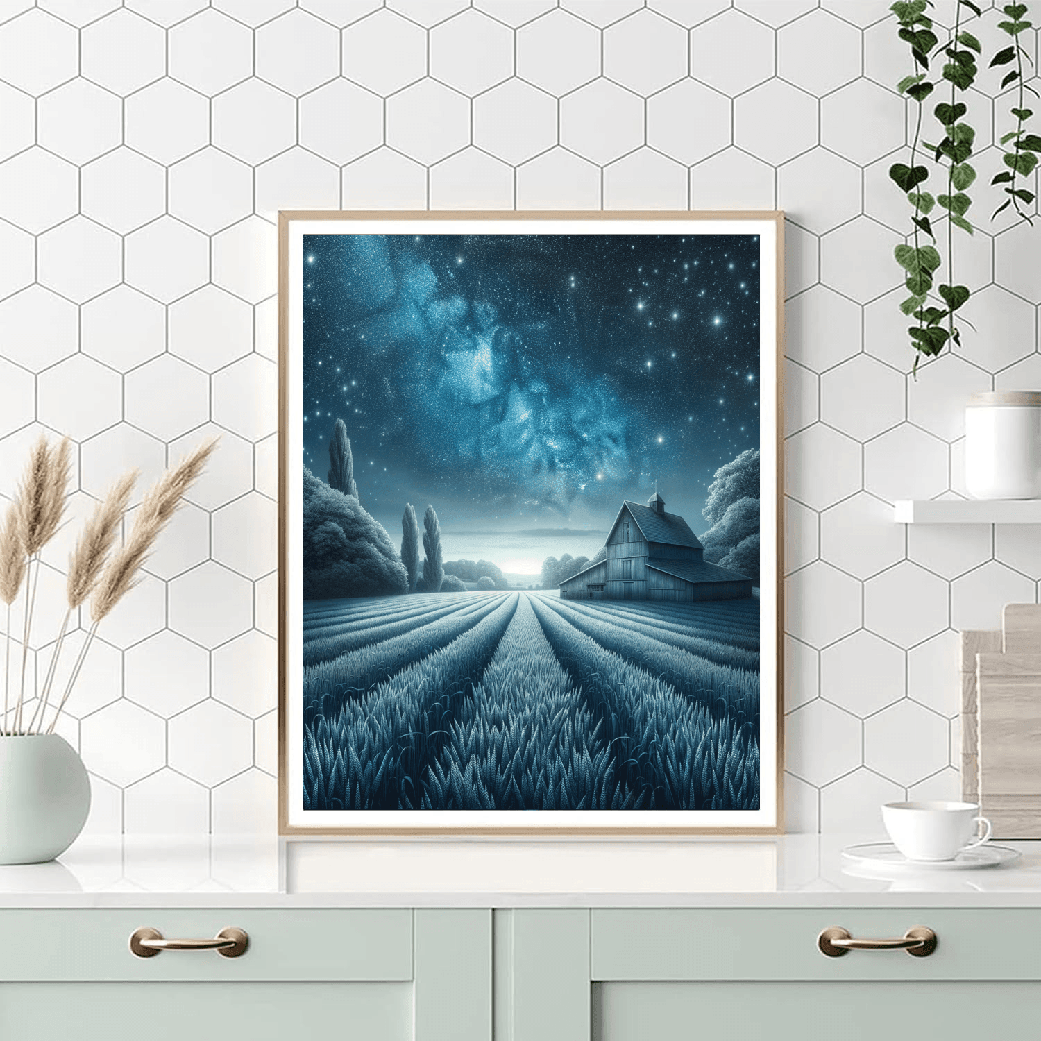 Starry Countryside Painting By Numbers Kit
