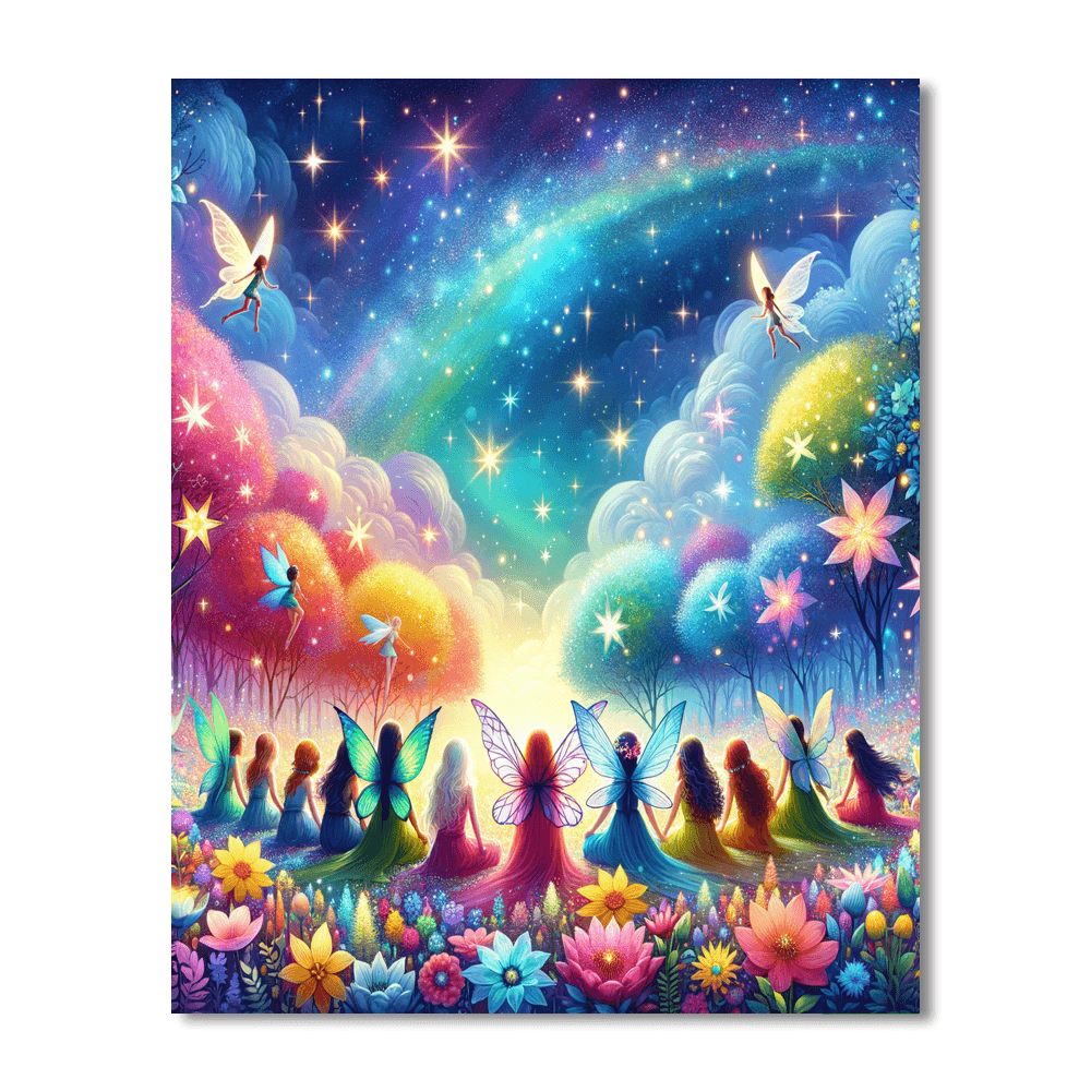 Dreamy Fairyland Number Painting