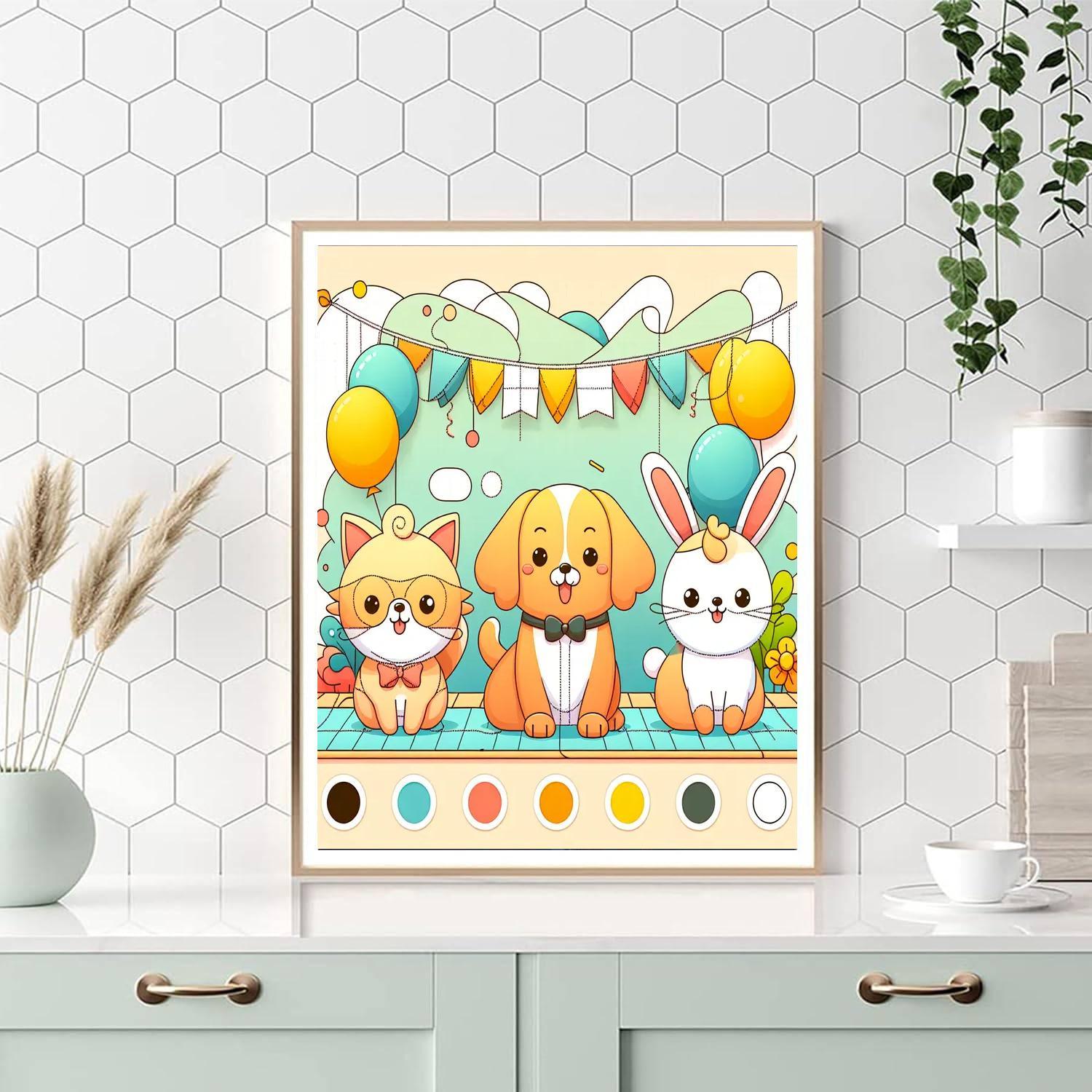 Magical Pet Parade Painting Number Kit