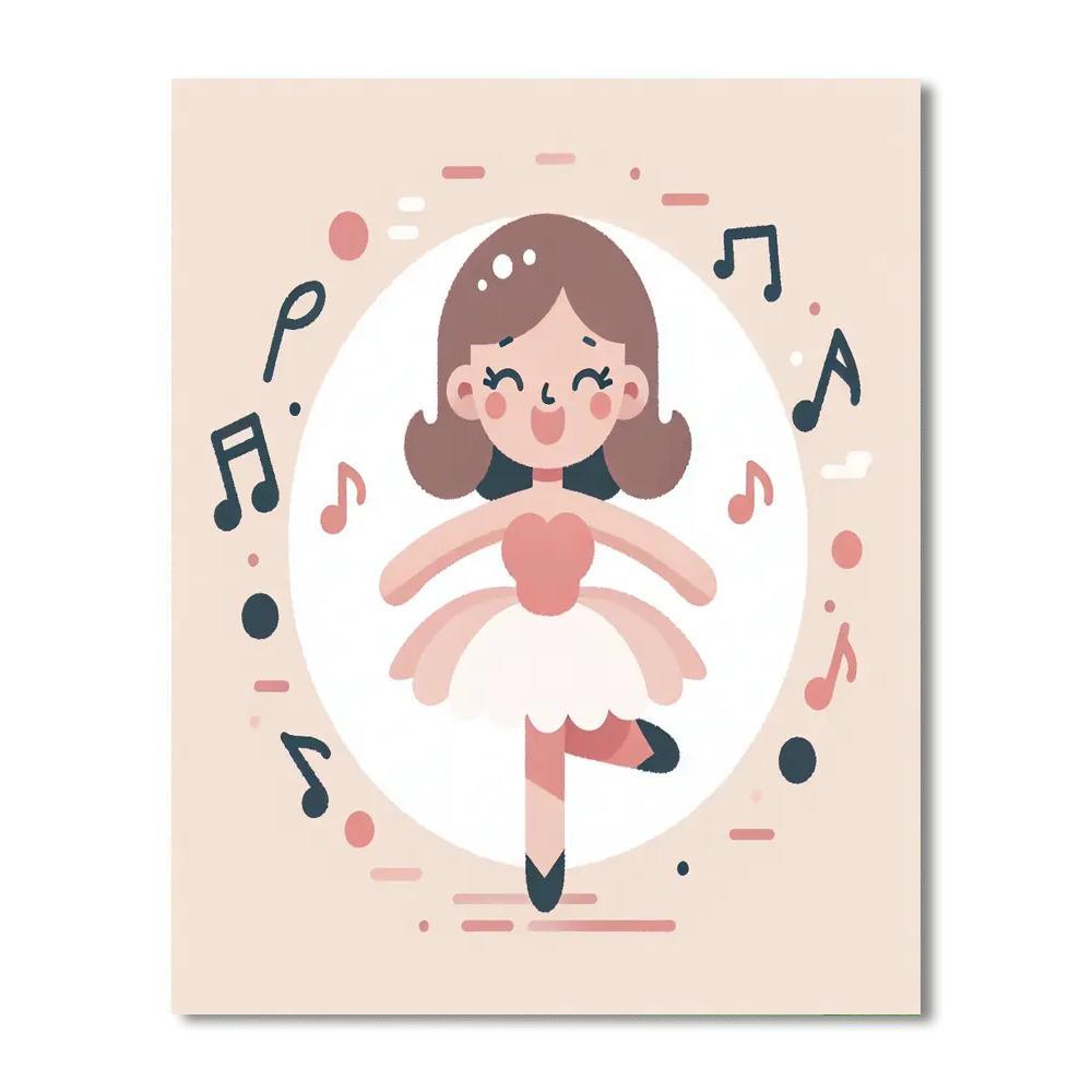 Twirling Ballerina Dreams Paint By Numbers Kits