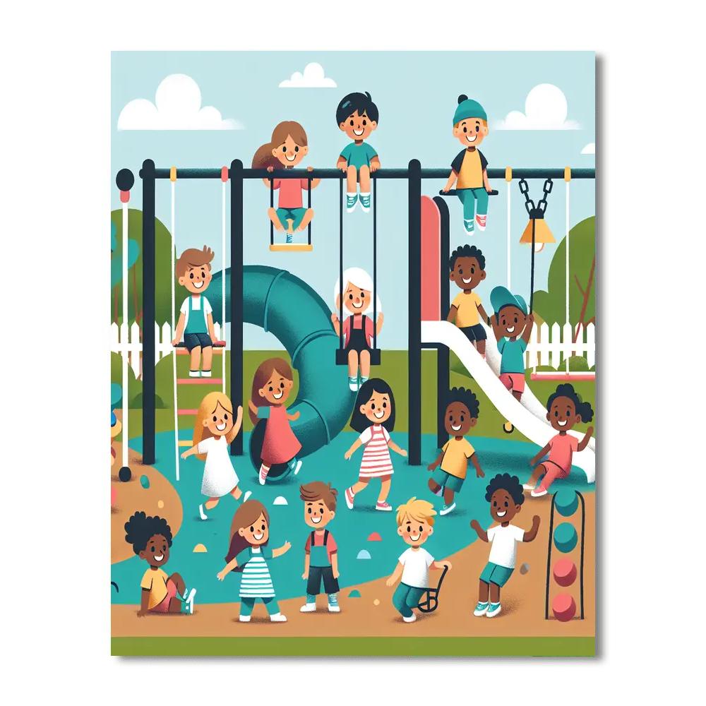 Adventure Playground Painting Number Kit