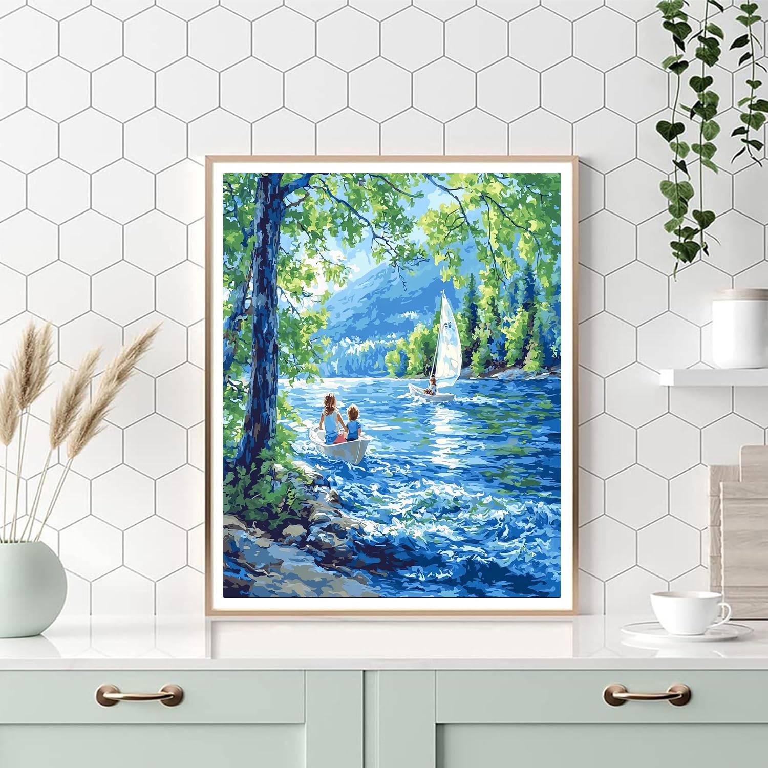 Sailing Together Painting Number Kit