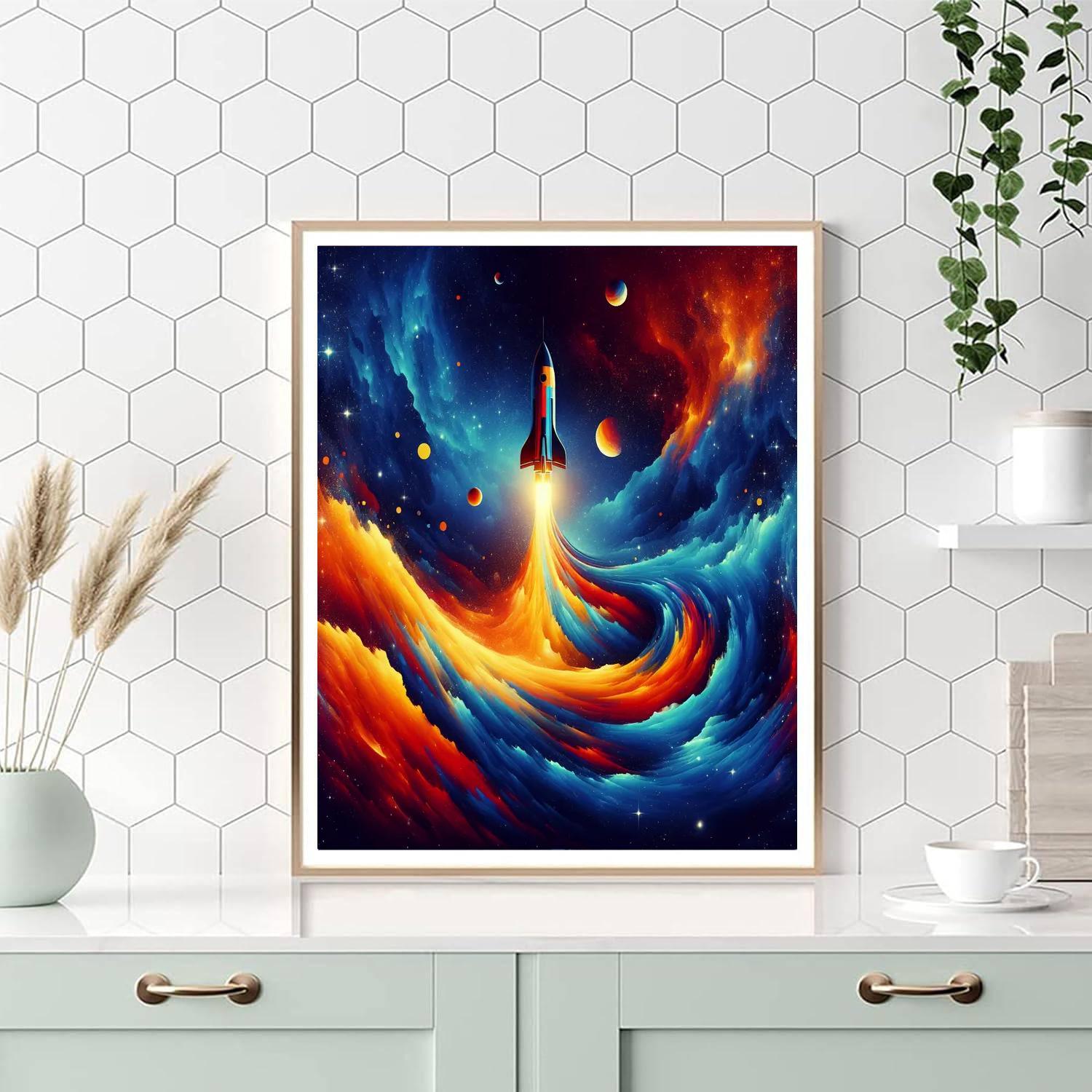 Dreamlike Space Adventure Numbered Painting Kits