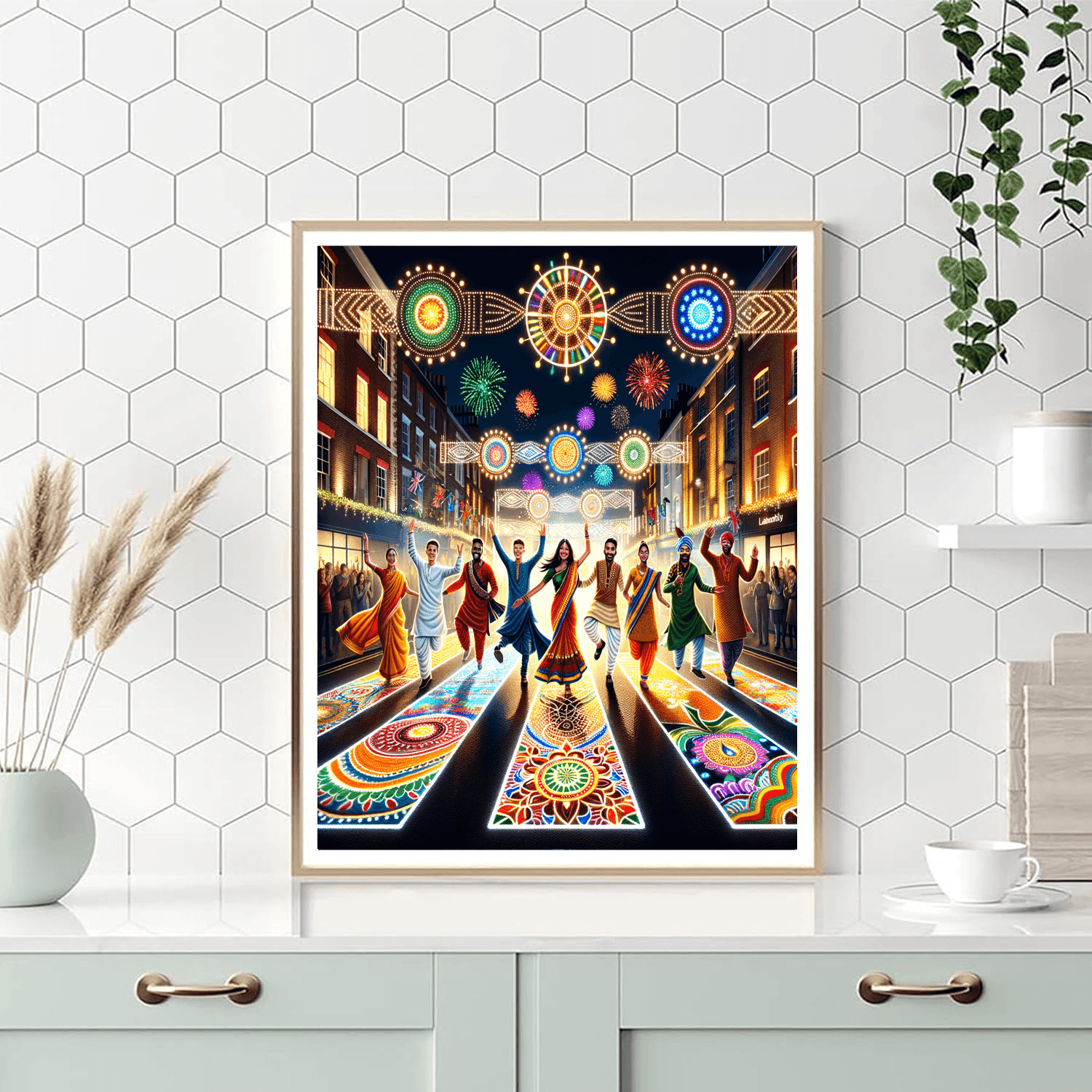 Diwali Festival Of Lights - London Painting By Numbers Kit