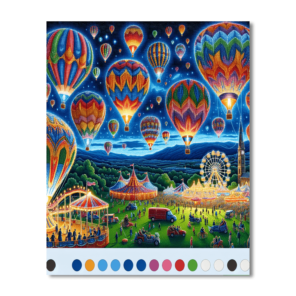 Bristol International Balloon Fiesta - Uk Paint By Number