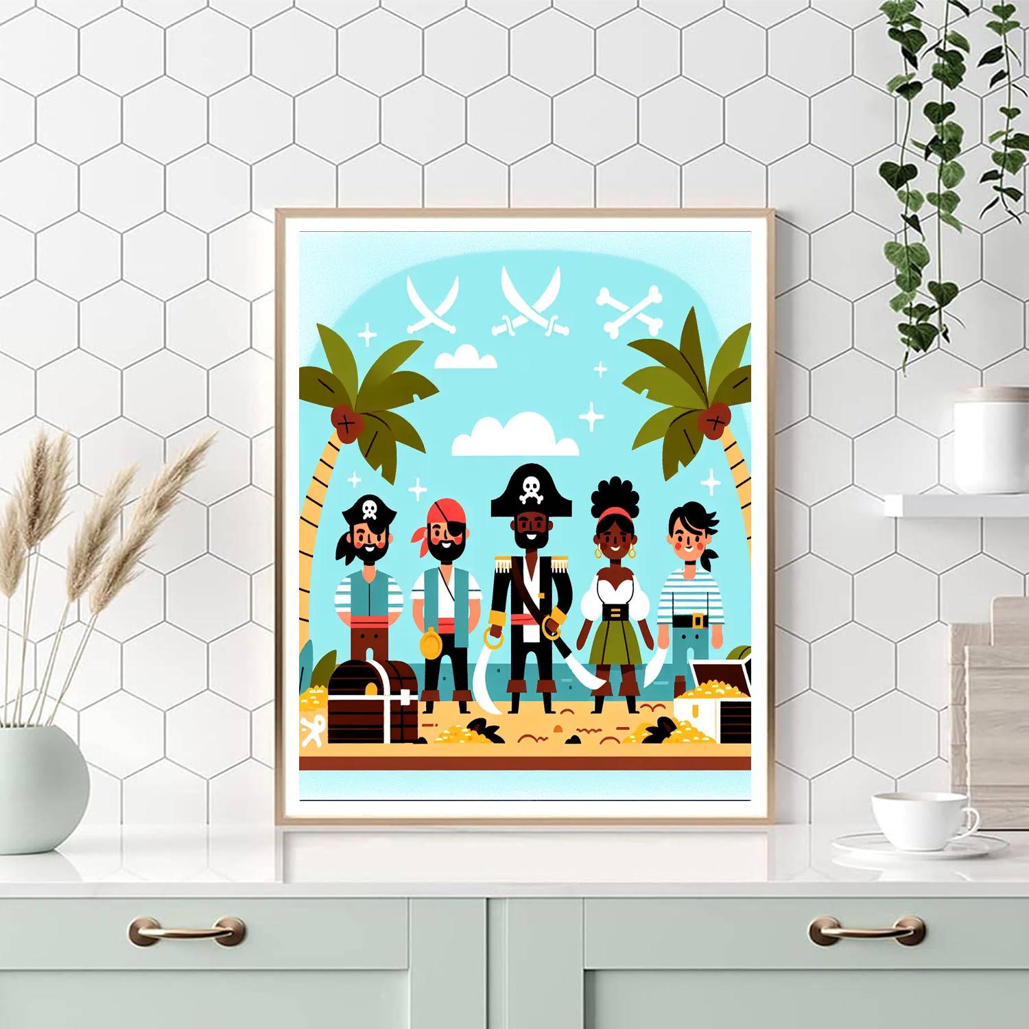 Treasure Island Discovery Number Painting