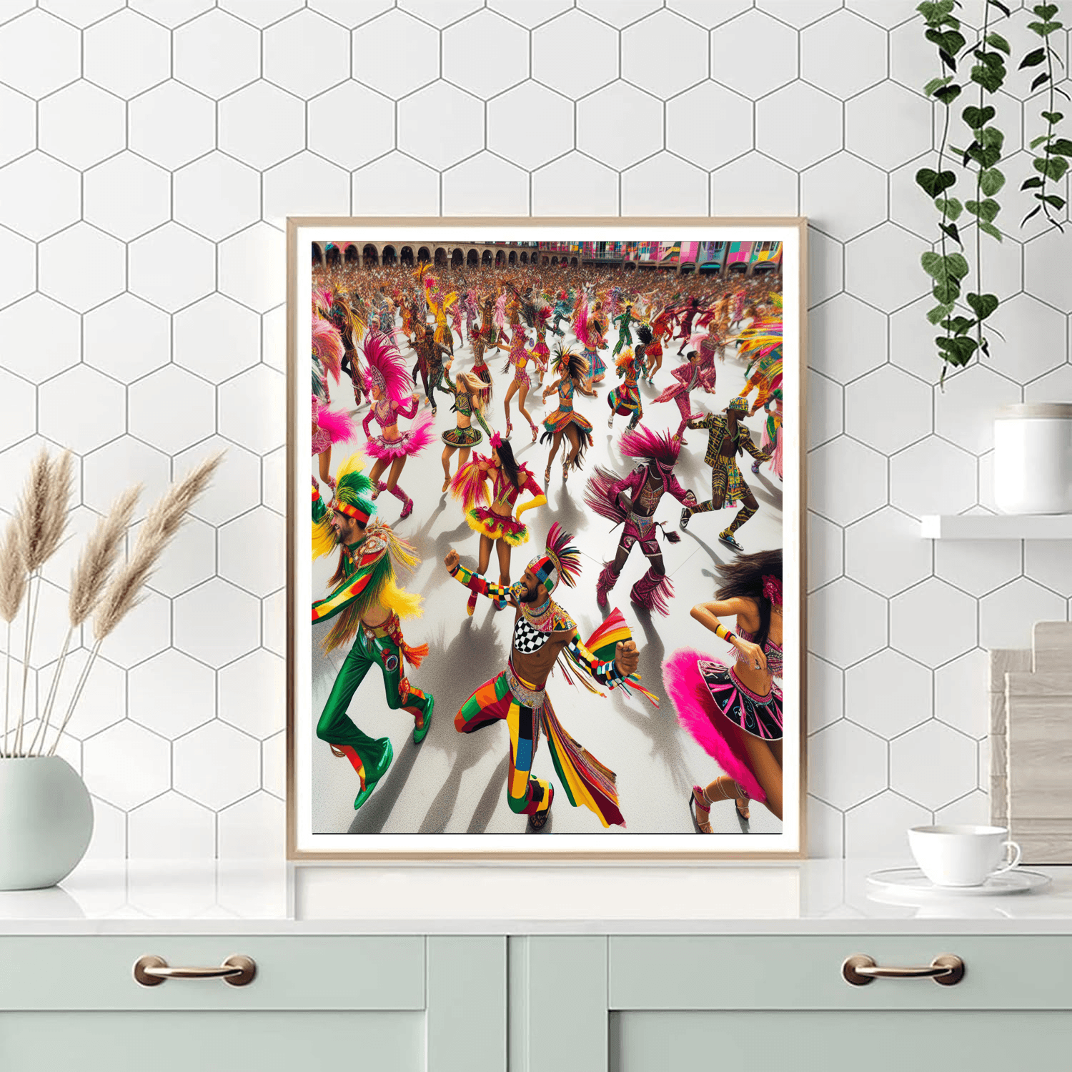 Energetic Dance Festival Painting Number Kit