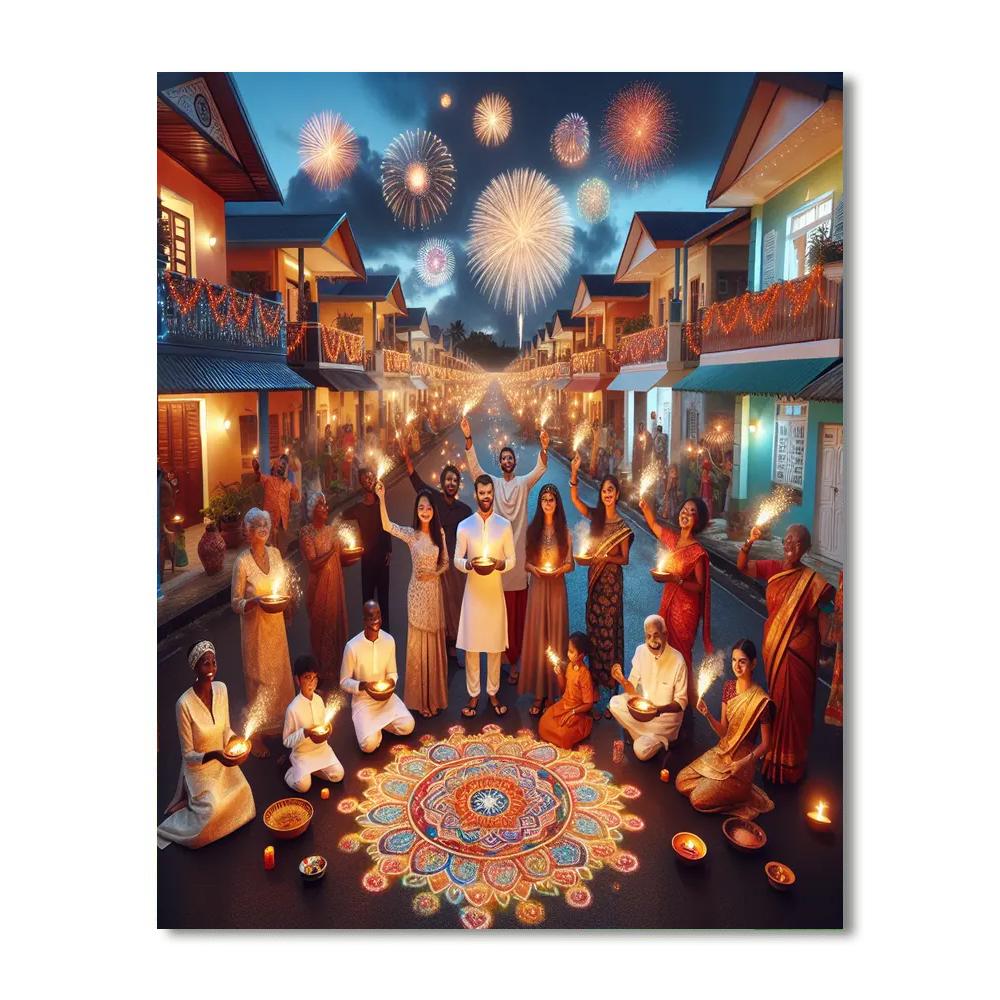 Diwali - Mauritius Numbered Painting Kits