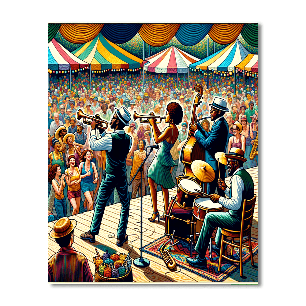 Jazz Fest - New Orleans Paint By Numbers