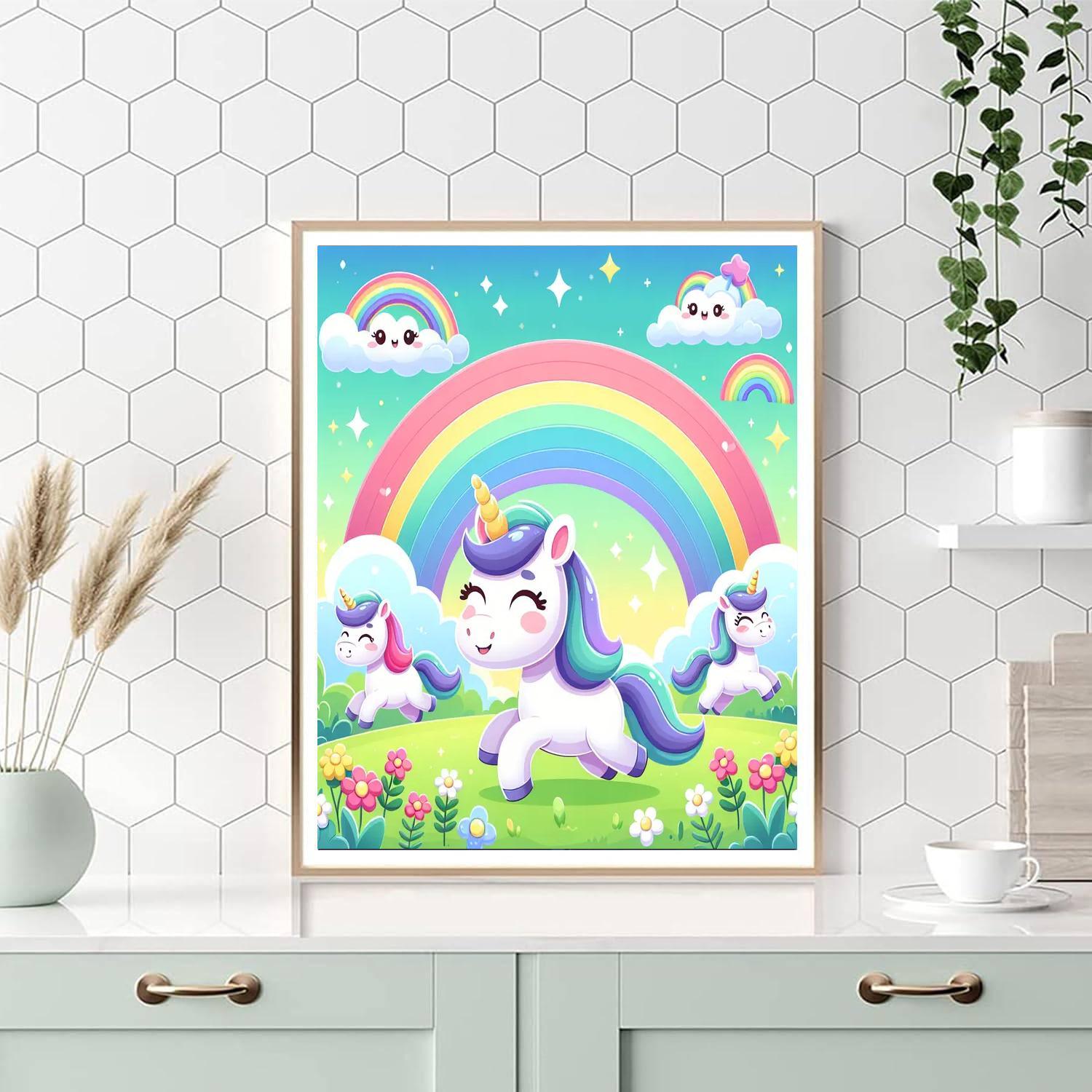 Mystical Unicorn Fields Numbered Painting Kits