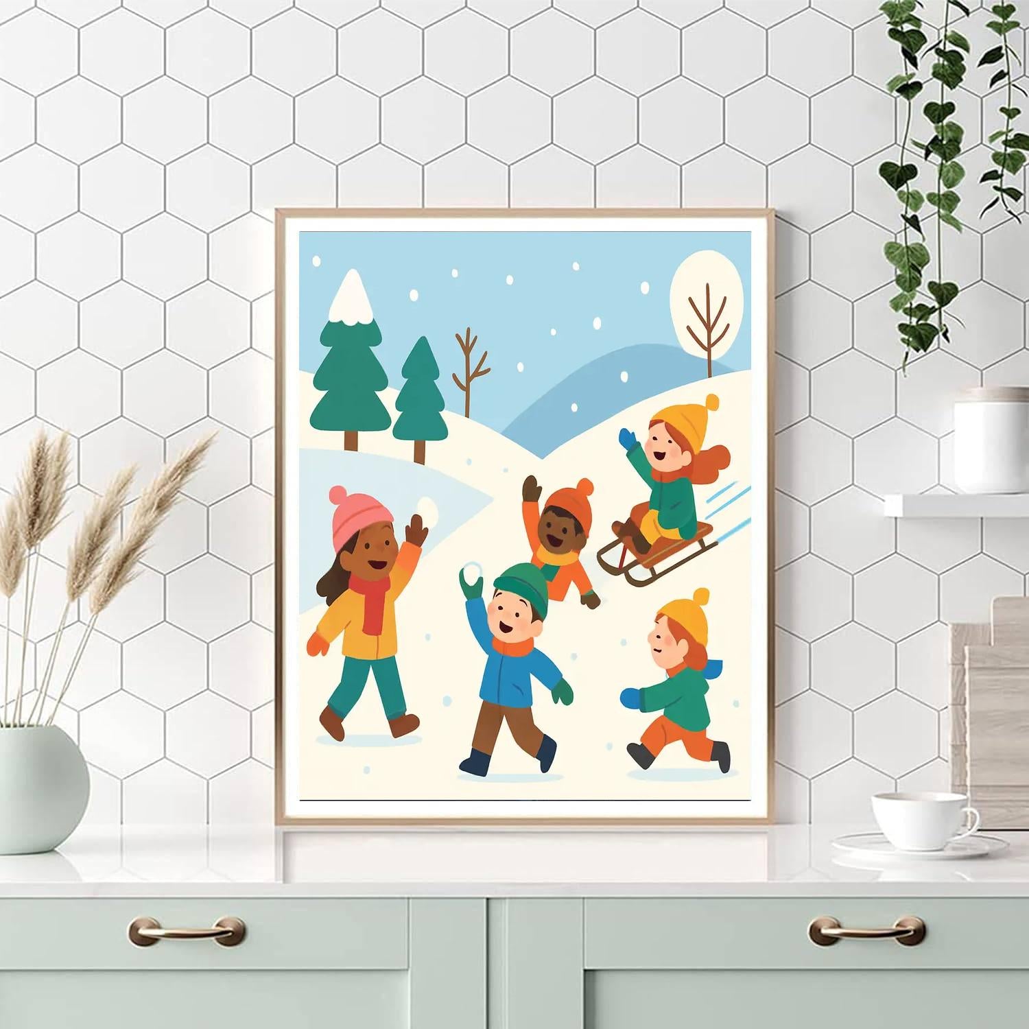 Frosty Winter Games Painting By Numbers Kit