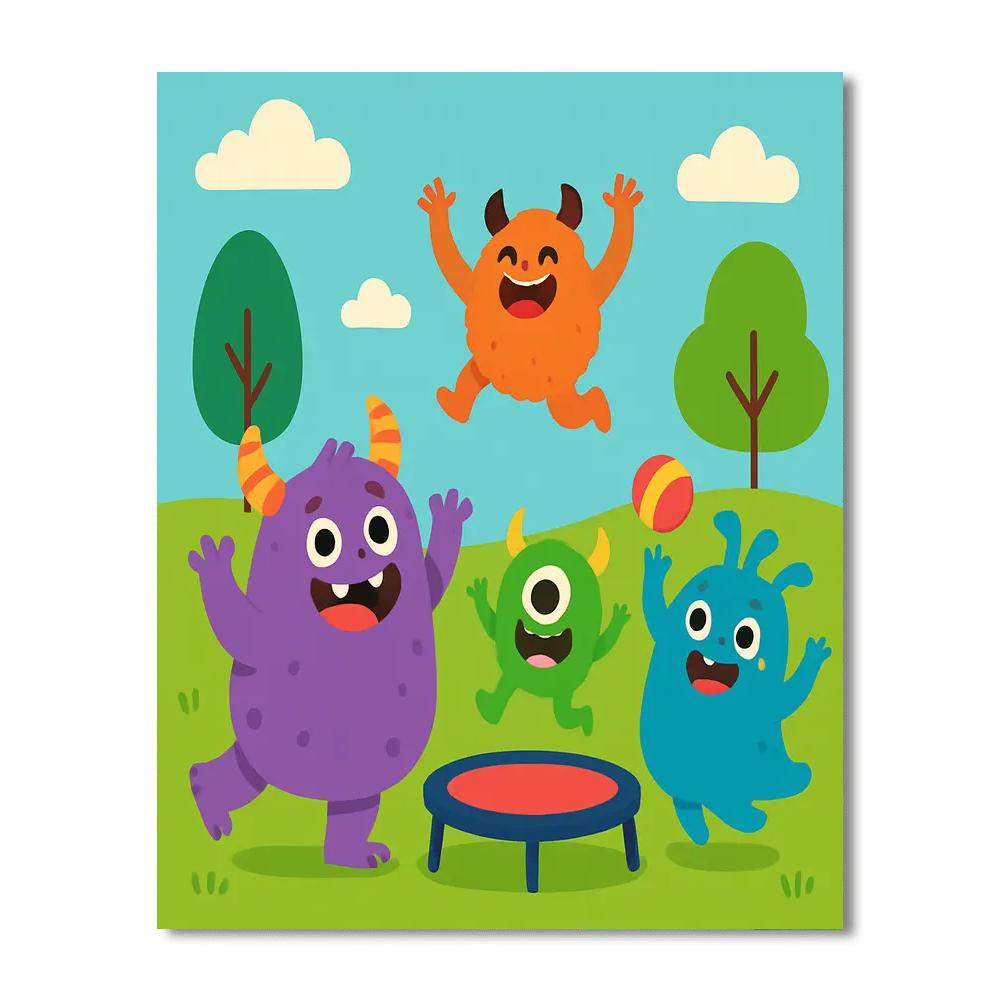 Creative Monster Friends Paint By Numbers Kits