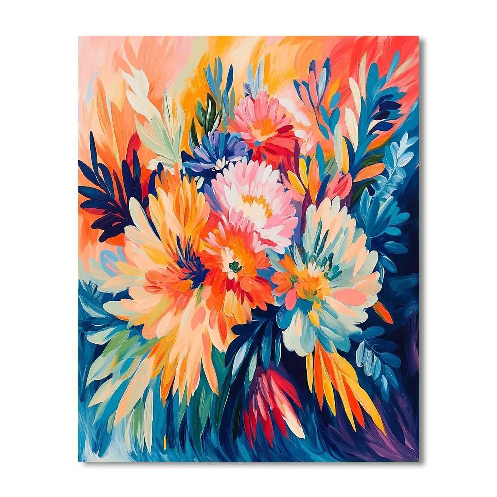Henri Matisse Inspired Matisse's Joyful Bouquet  Numbered Painting Kits