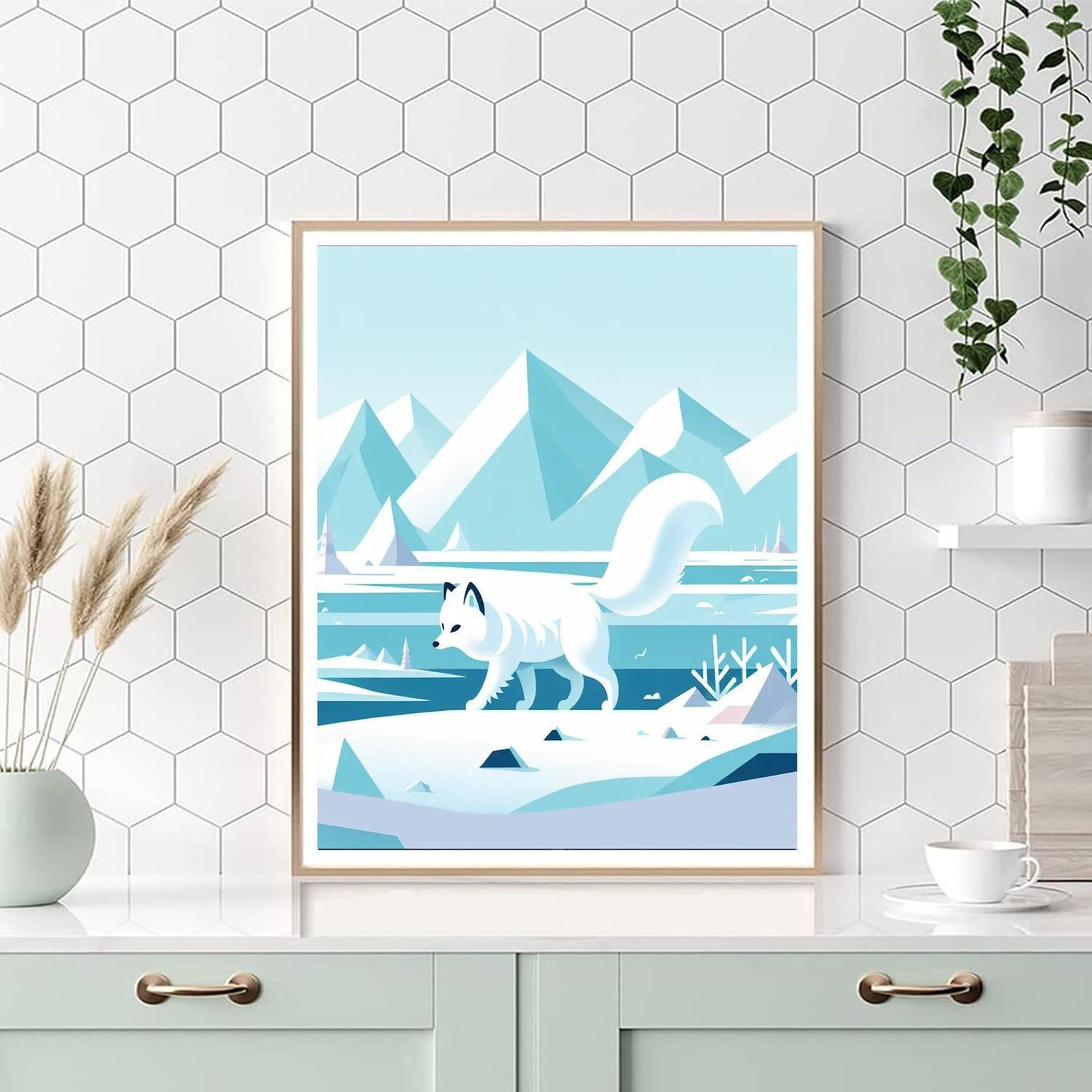Arctic Fox Tundra Paint By Number