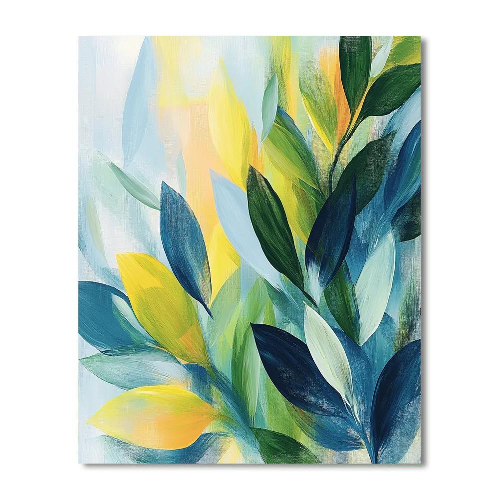 Leonardo Da Vinci Inspired Abstract Botanicals  DIY Paint By Numbers