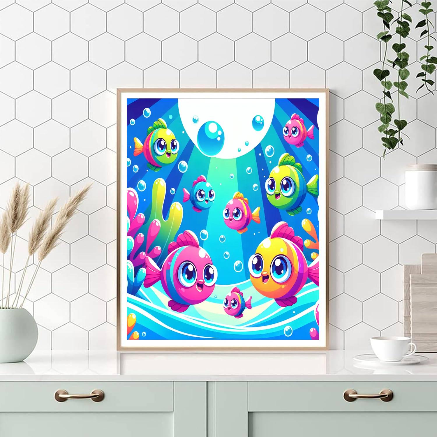 Flying Fish Adventure Painting By Numbers Kit
