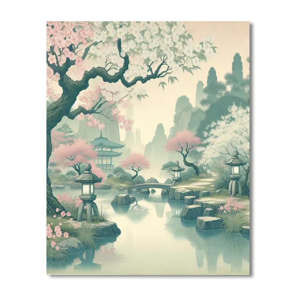 Japanese Garden Harmony Paint By Number