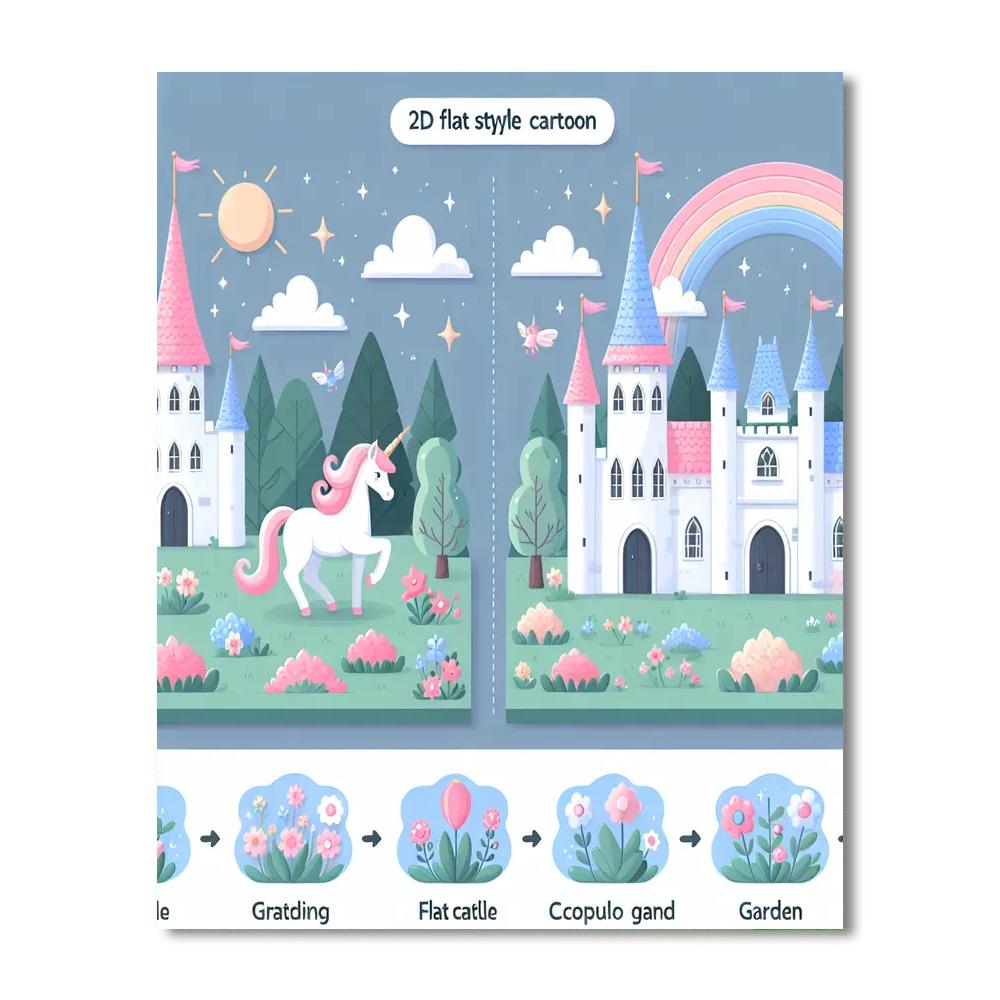 Royal Unicorn Kingdom Paint By Color