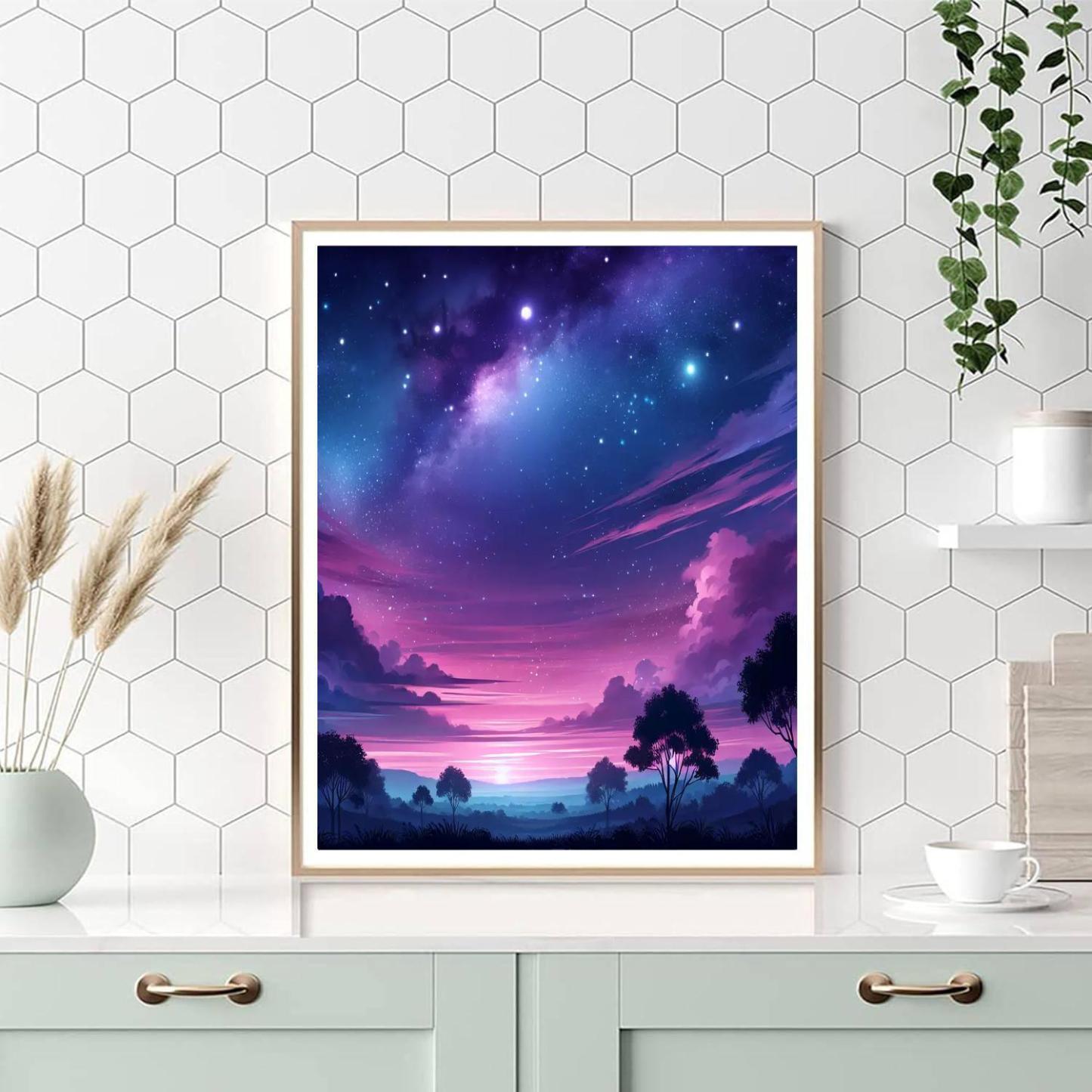 Celestial Dusk Illumination Paint By Number