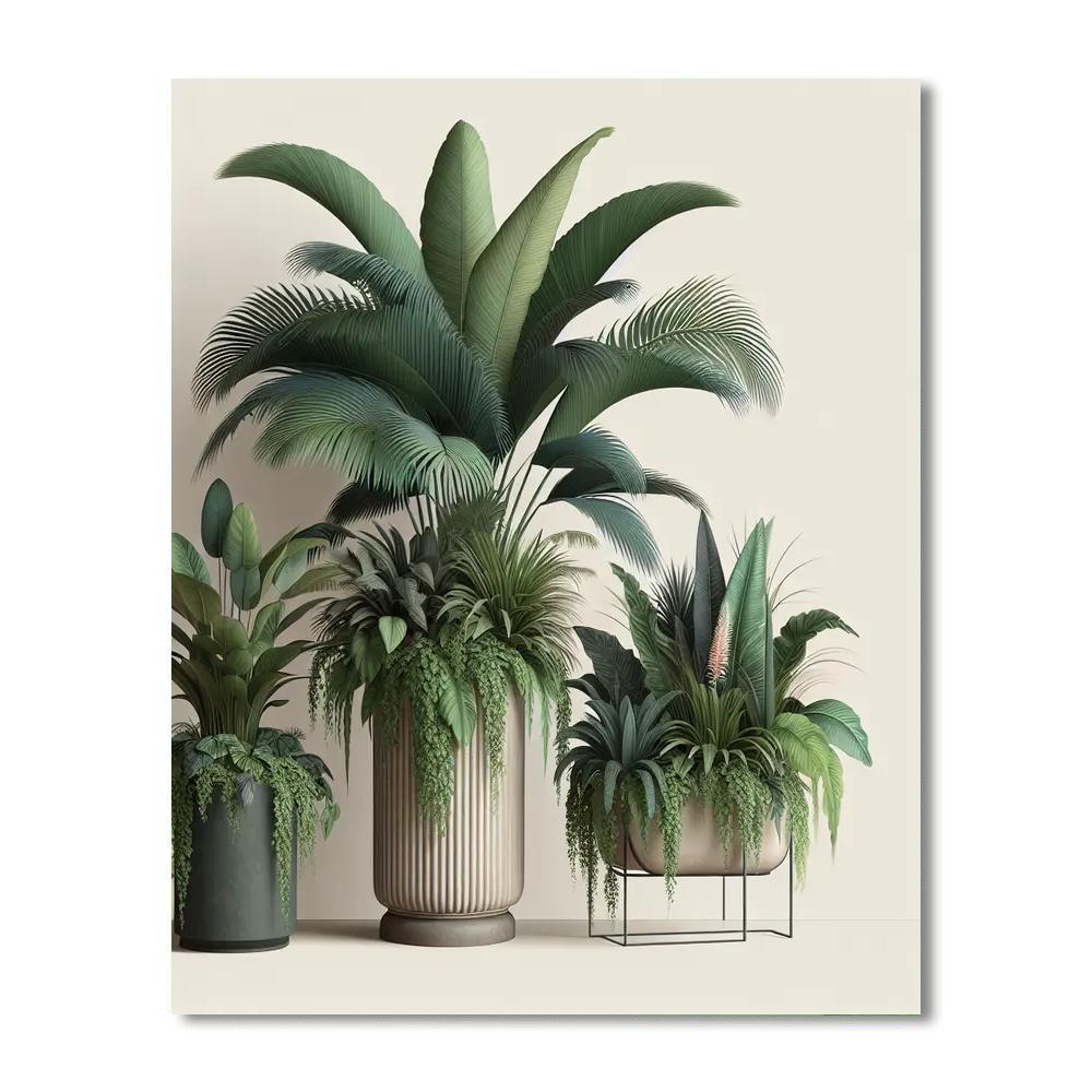Chic Botanical Arrangement Painting By Numbers Kit