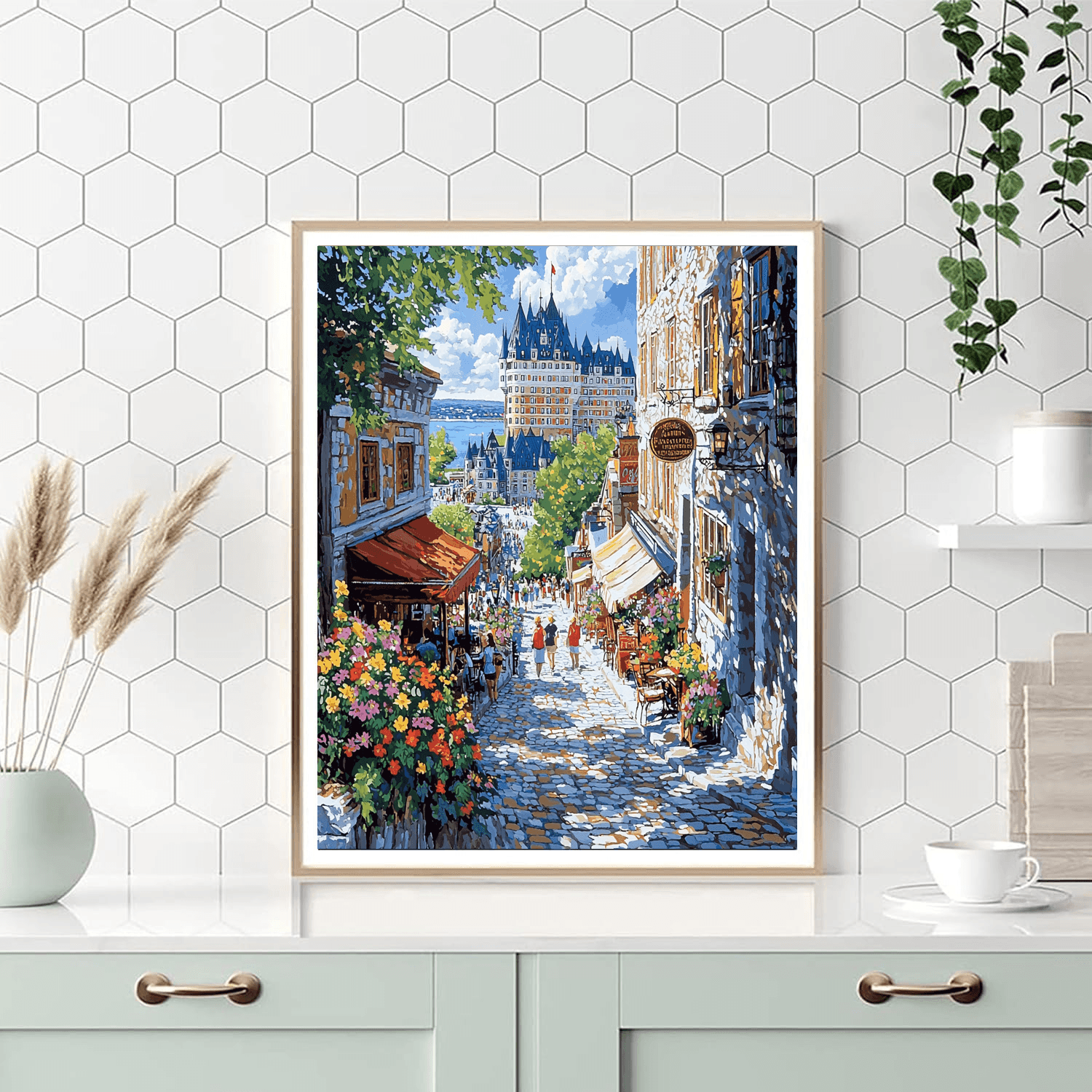 Old Quebec City Paint By Numbers