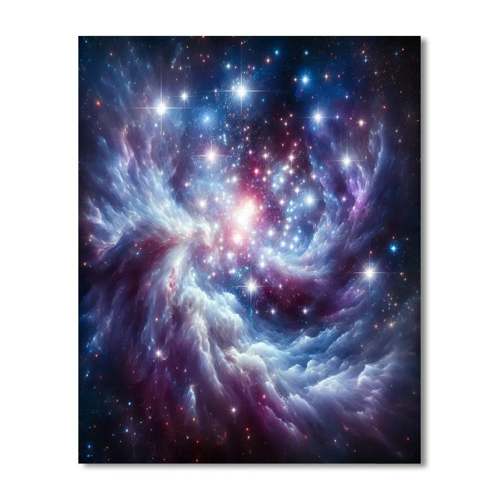 Celestial Star Cluster Paint By Color