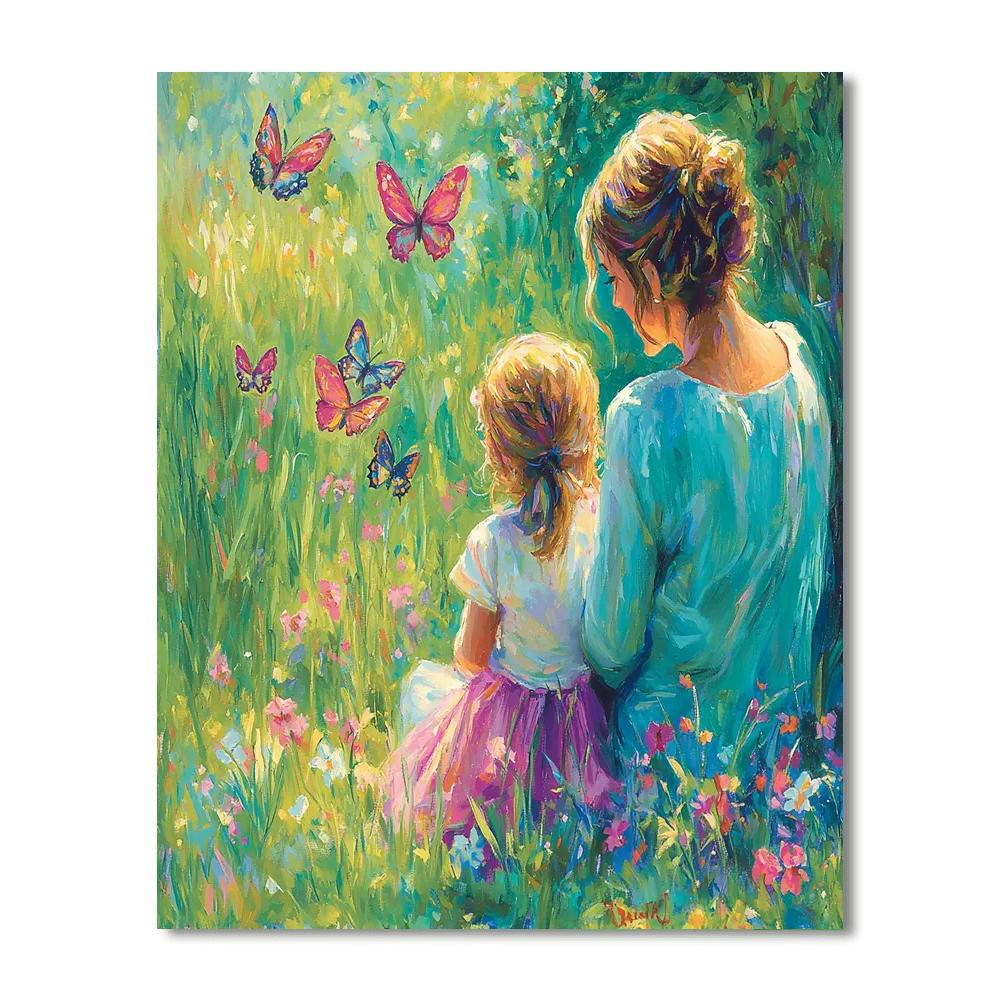 Mothers And Butterflies Paint By Number