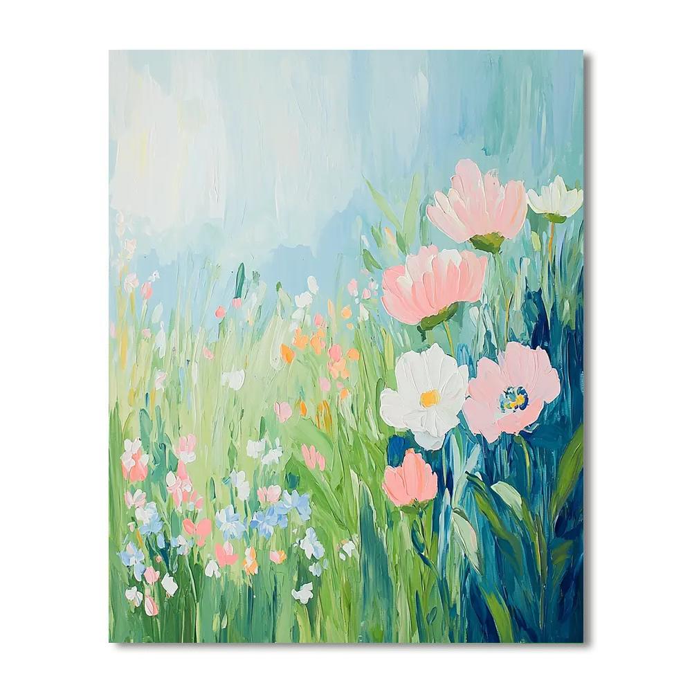 Monet Inspired Gentle Spring Meadows  Paint By Numbers