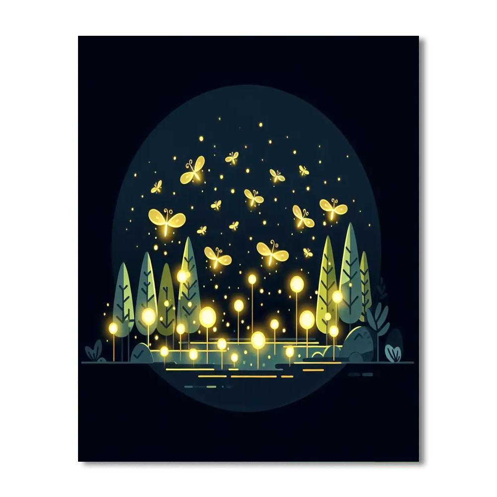 Fantasy Firefly Festival Paint By Numbers