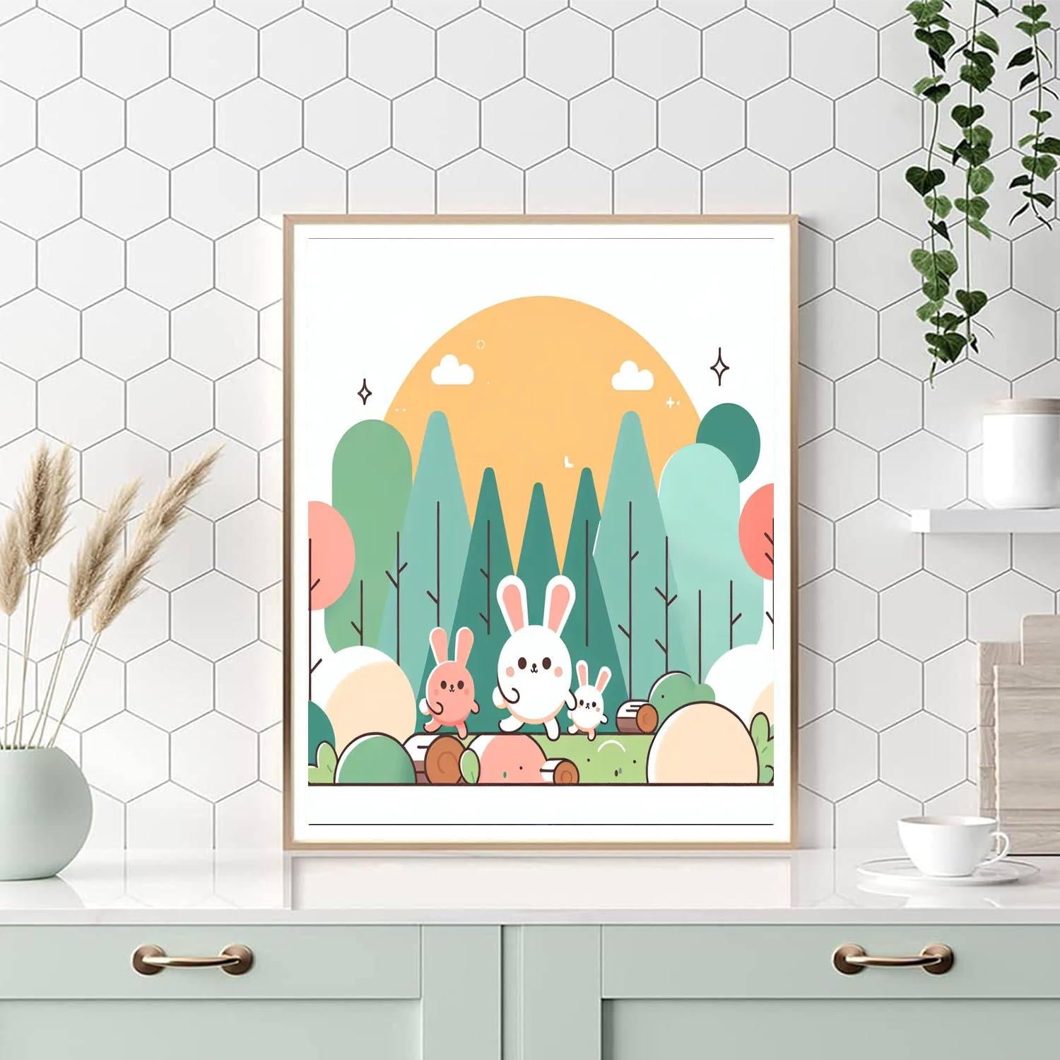 Brave Bunnies Numbered Painting Kits