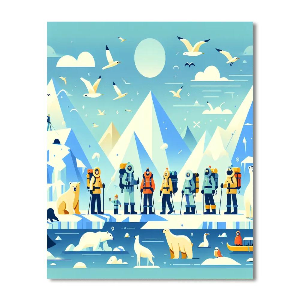 Arctic Explorers Expedition Paint By Number