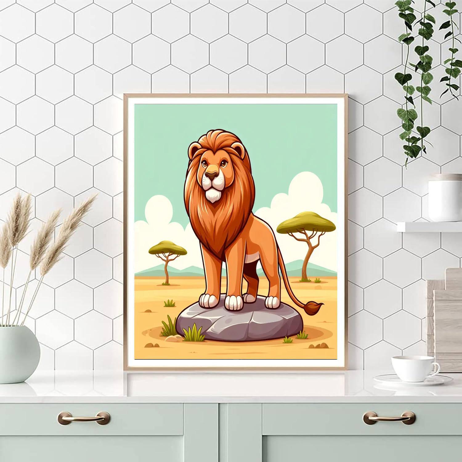 Roaring Lion Paint By Numbers Kits