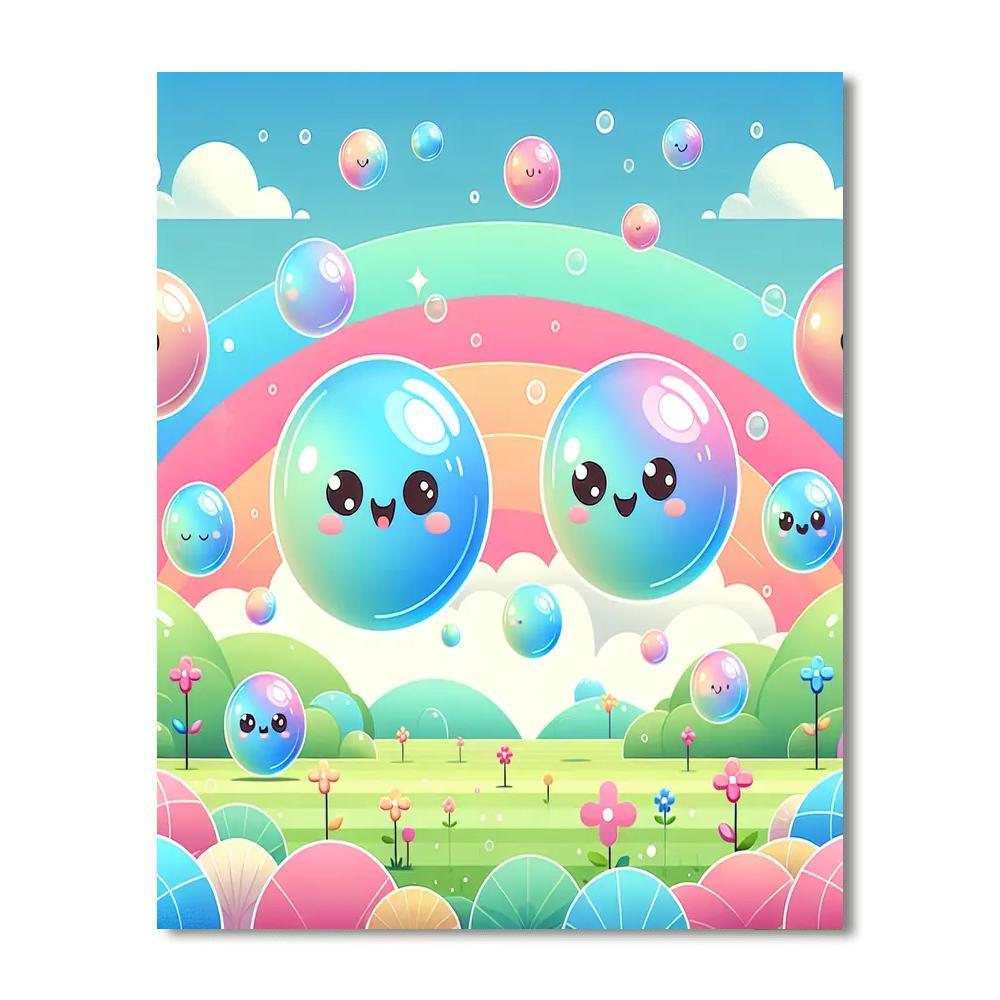 Gigantic Bubbles DIY Paint By Numbers