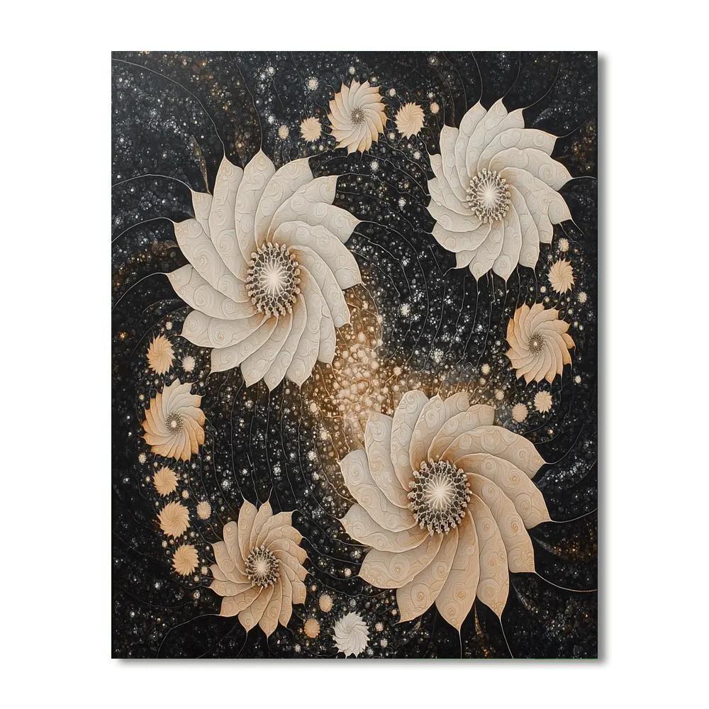 M.C. Escher Inspired Fractal Harmony  Paint By Numbers Kits