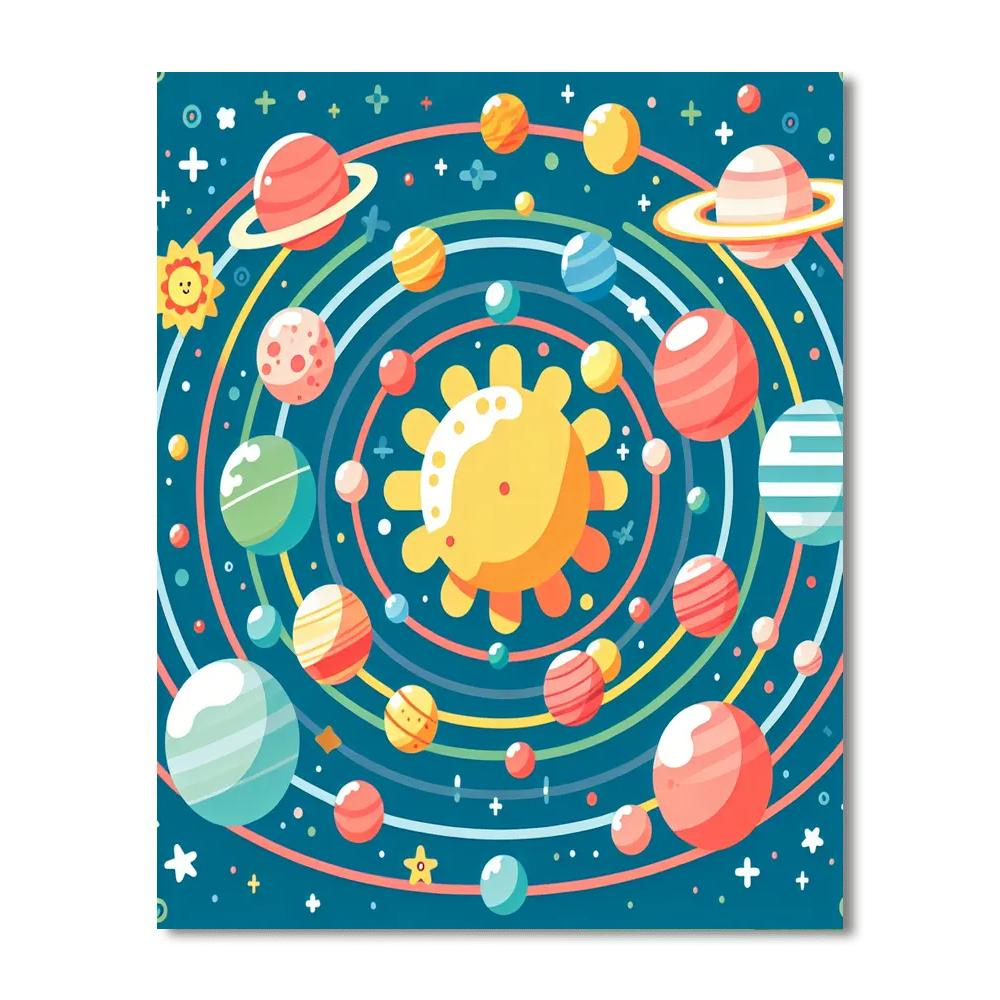 Stellar Solar System Painting By Numbers Kit