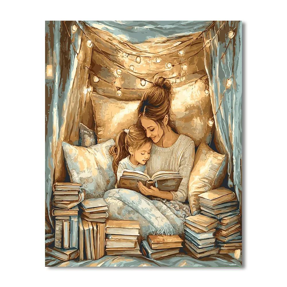 A Cozy Evening Together Painting Number Kit