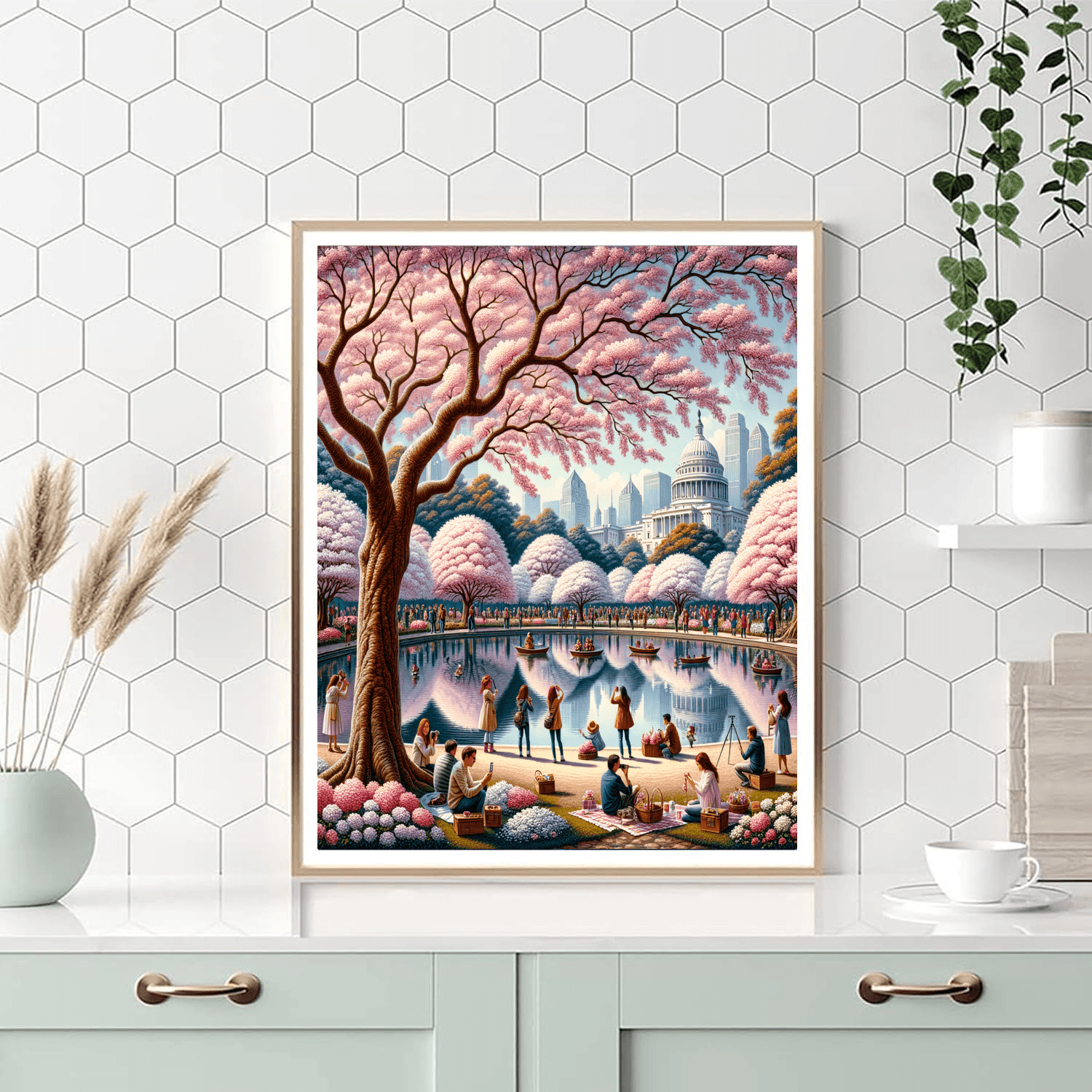 The National Cherry Blossom Festival - United States Numbered Painting Kits