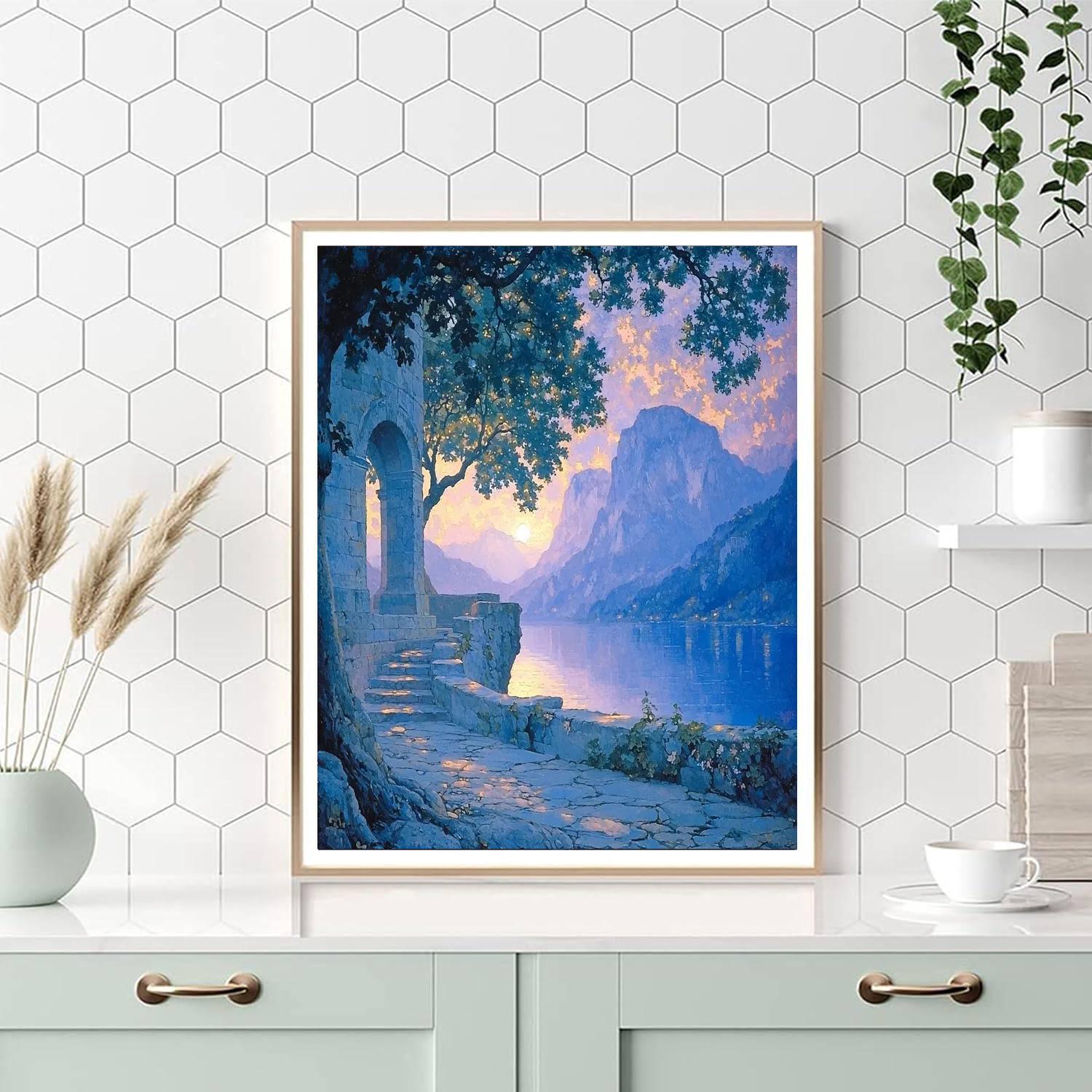 Arnold Böcklin Inspired Mystic Twilight  Paint By Number