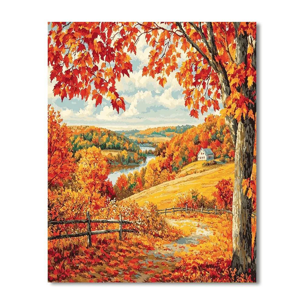John Constable Inspired Autumn Winds  DIY Paint By Numbers